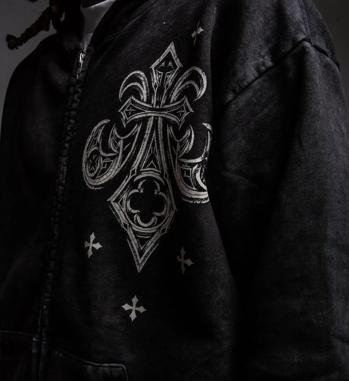Courage LS Zip Hood sold by Affliction product image thumbnail 4