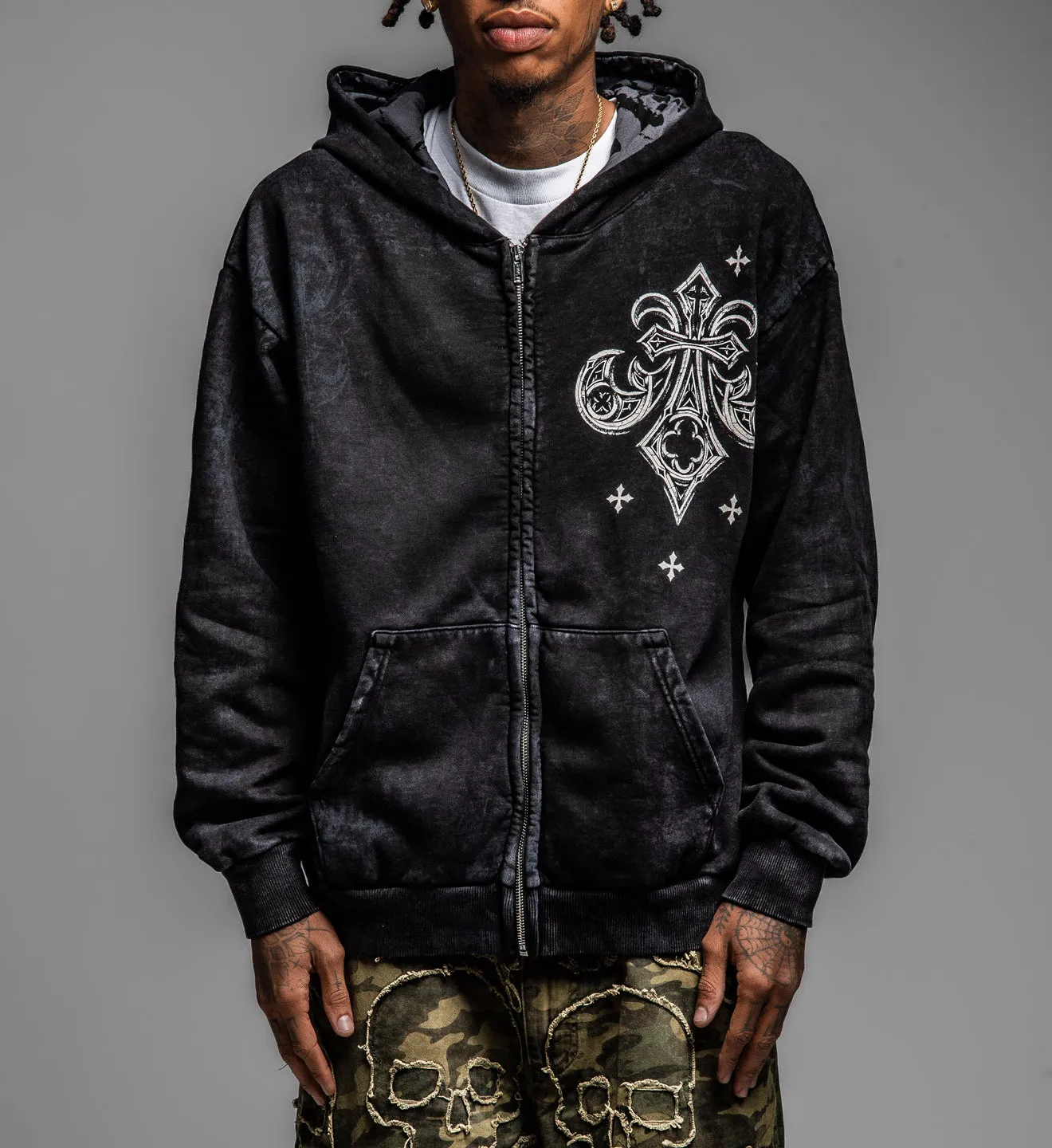 Courage LS Zip Hood sold by Affliction