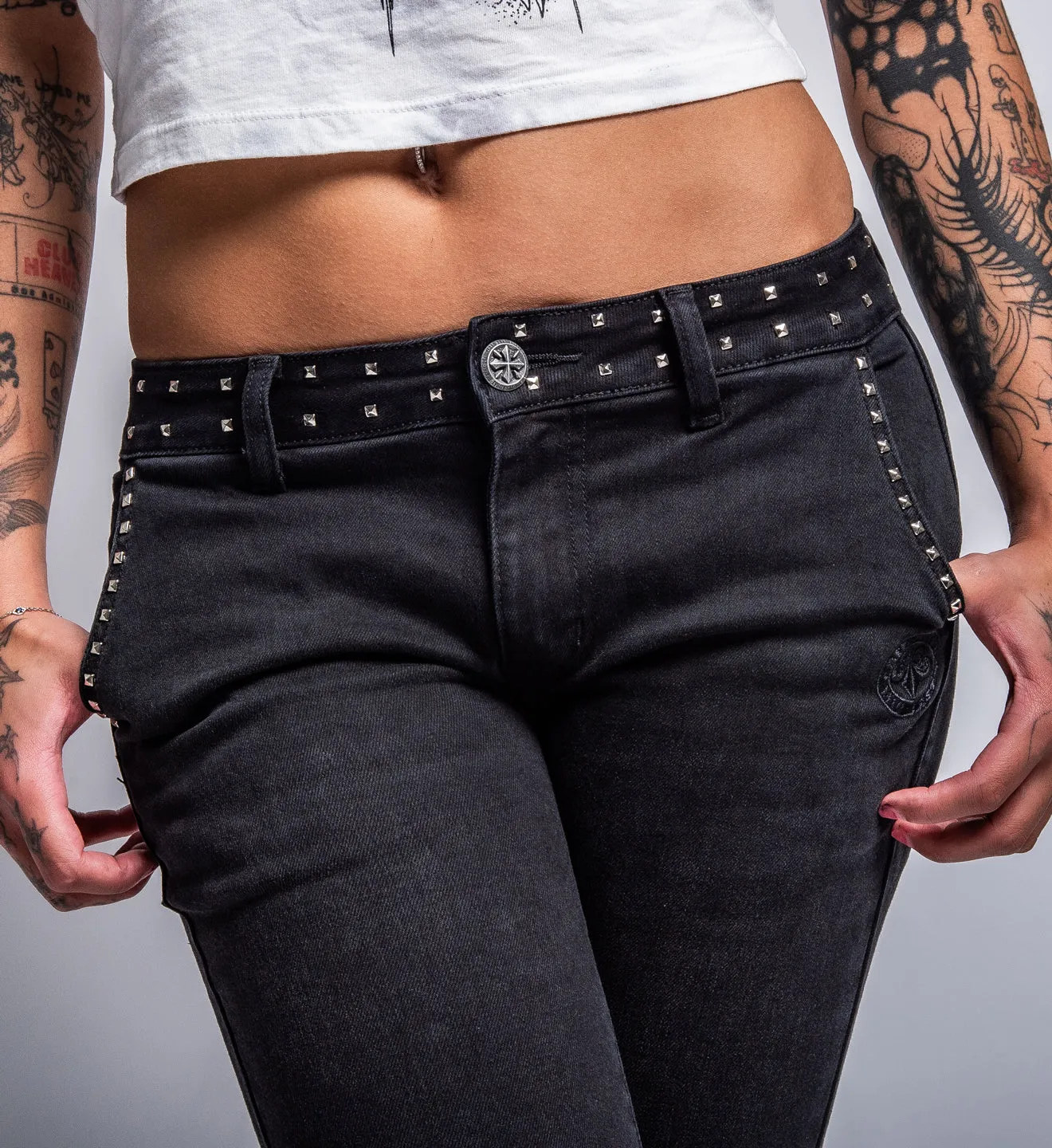 Cross Applique Pants sold by Affliction product image thumbnail 5