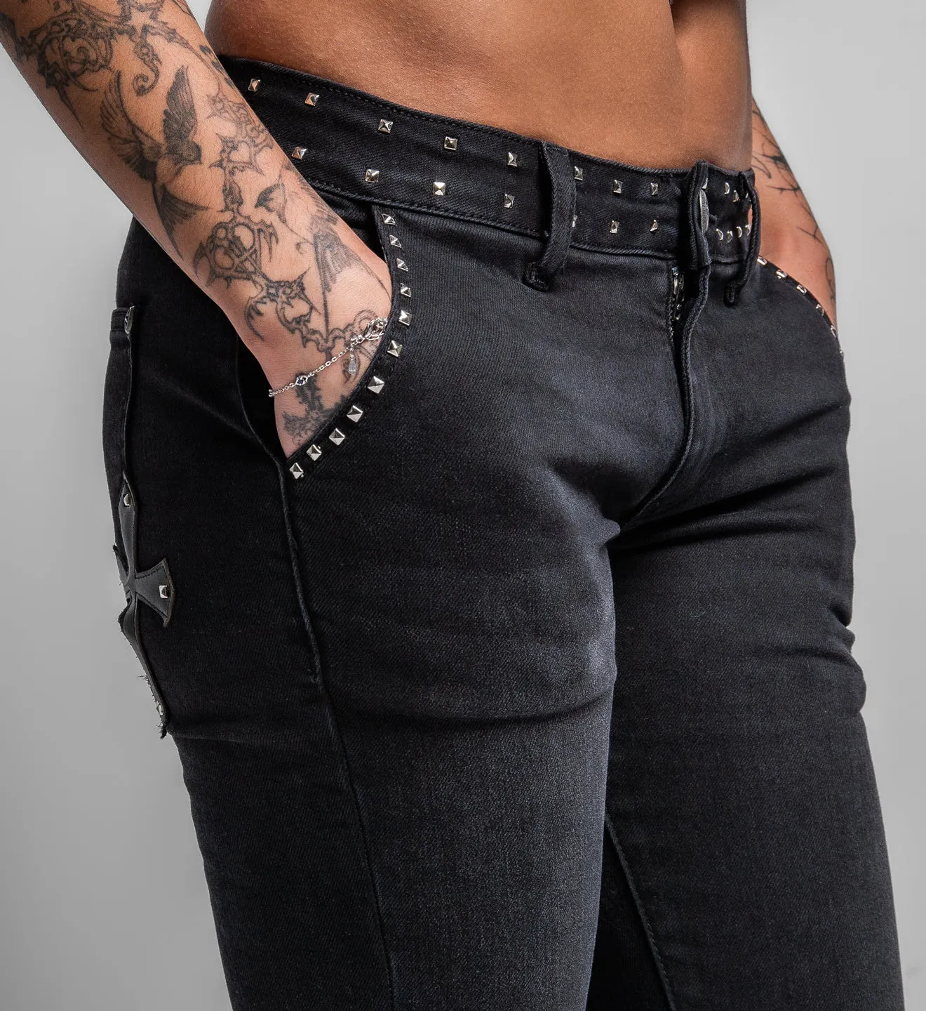 Cross Applique Pants sold by Affliction product image thumbnail 4