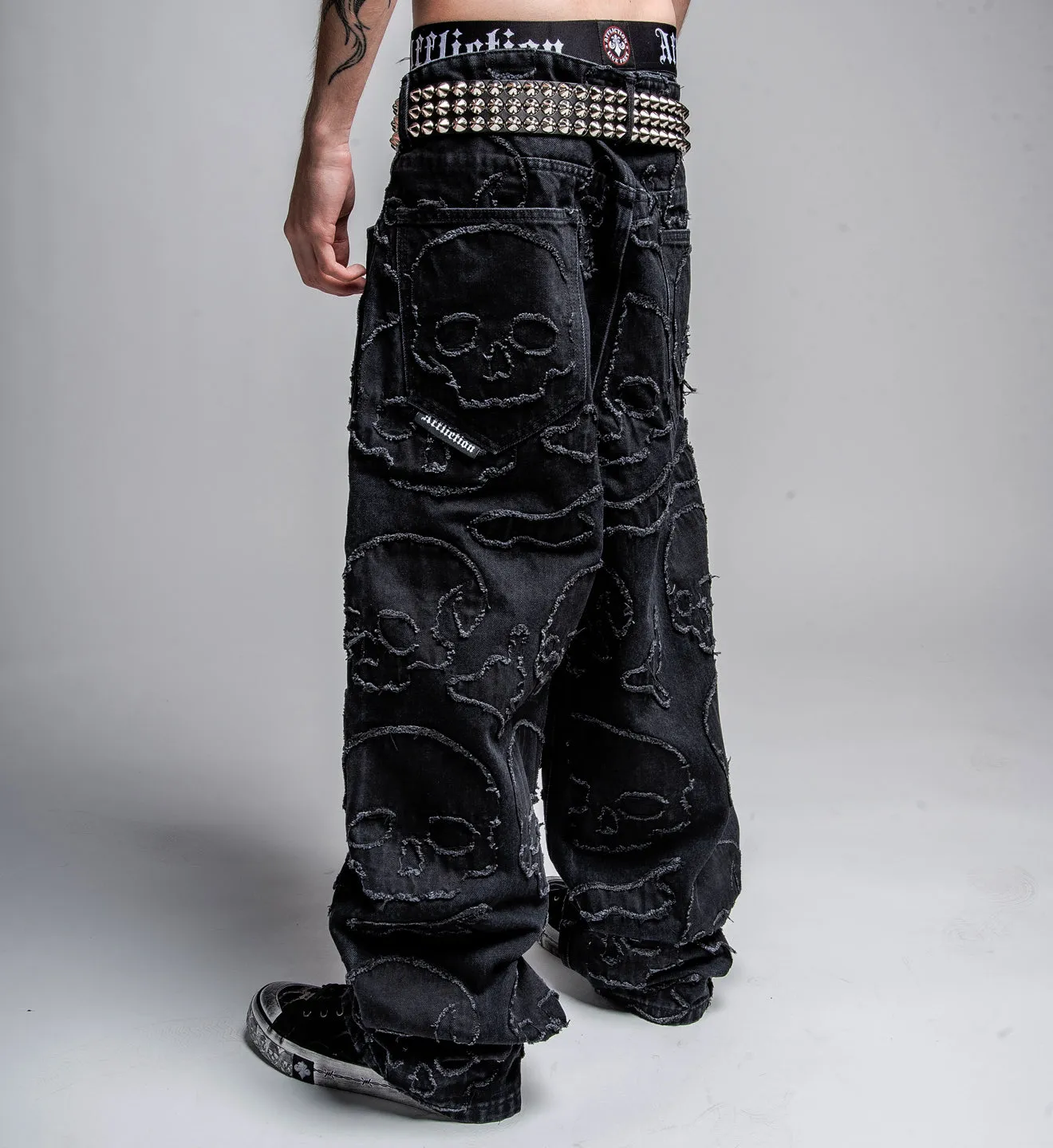 Eternal Skull Wide Leg Denim sold by Affliction product image thumbnail 3