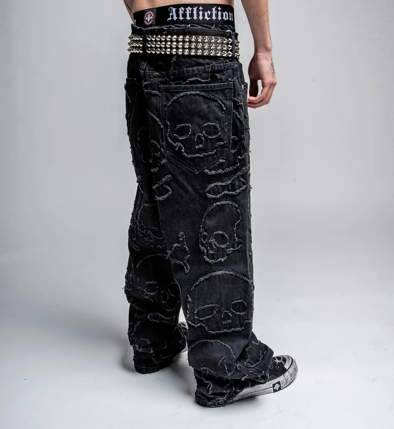 Eternal Skull Wide Leg Denim sold by Affliction product image thumbnail 4