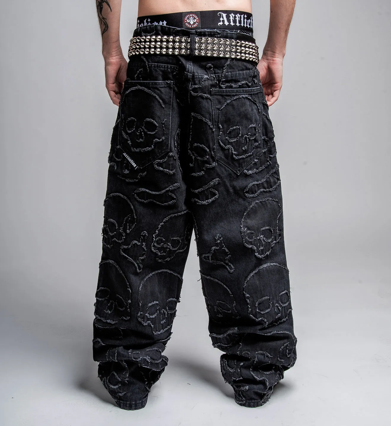Eternal Skull Wide Leg Denim sold by Affliction product image thumbnail 2