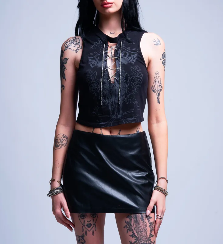 Crystal Canyon Sleeveless Top made by Affliction