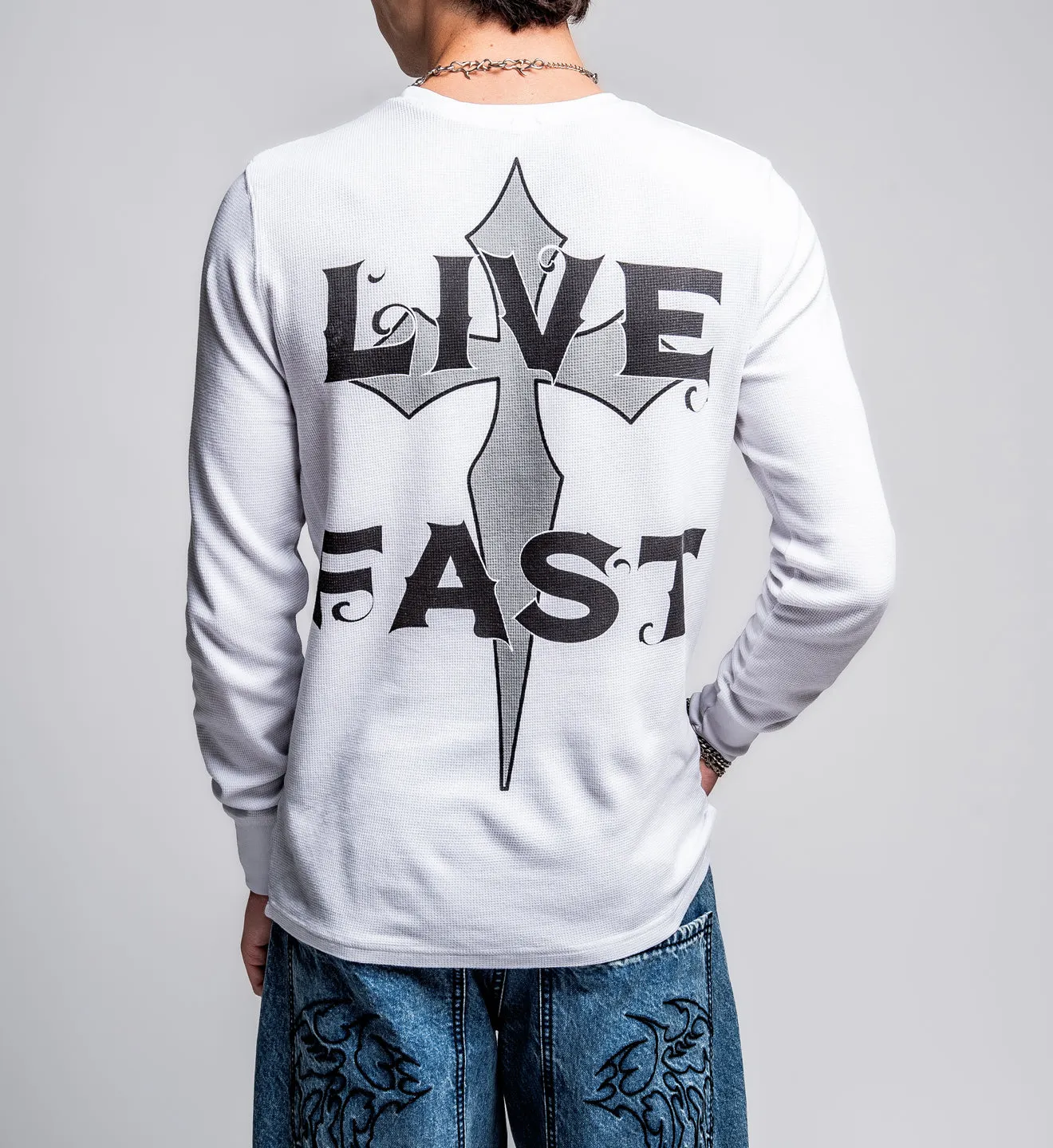 Black Night LS Thermal sold by Affliction product image thumbnail 2