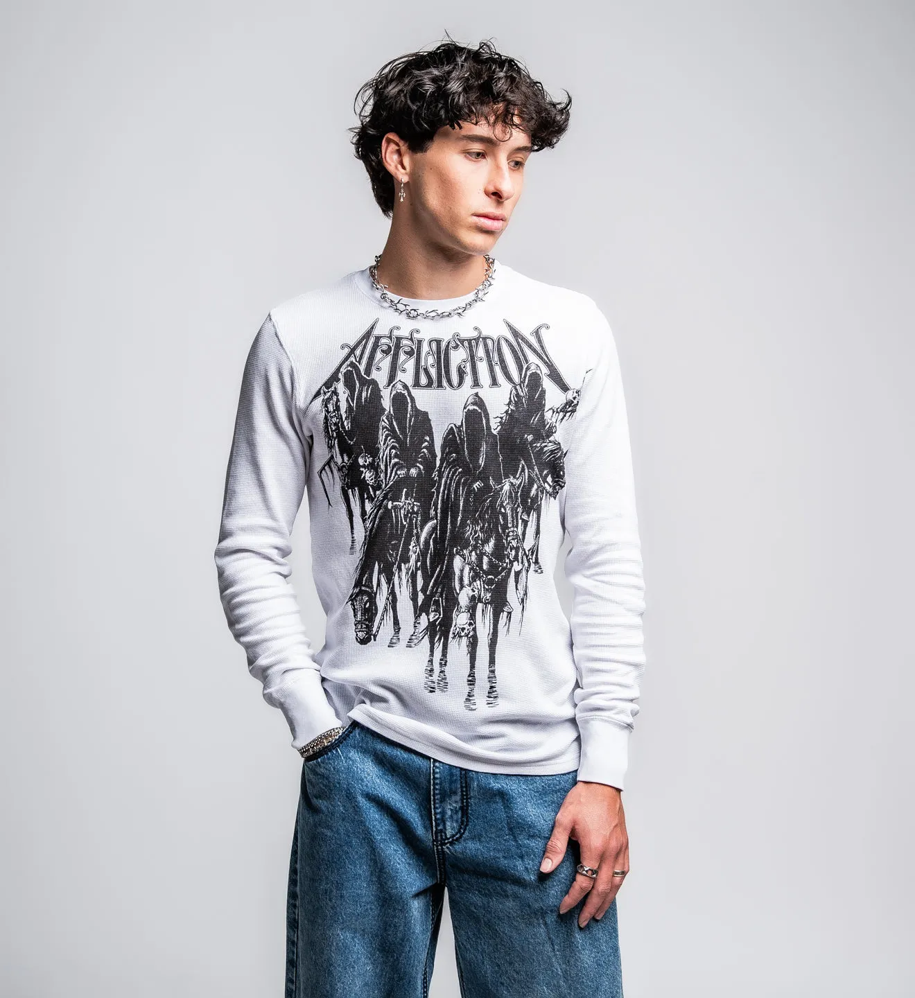 Black Night LS Thermal sold by Affliction product image thumbnail 4