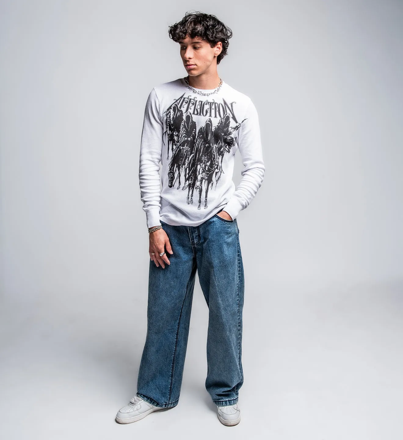 Black Night LS Thermal sold by Affliction product image thumbnail 5