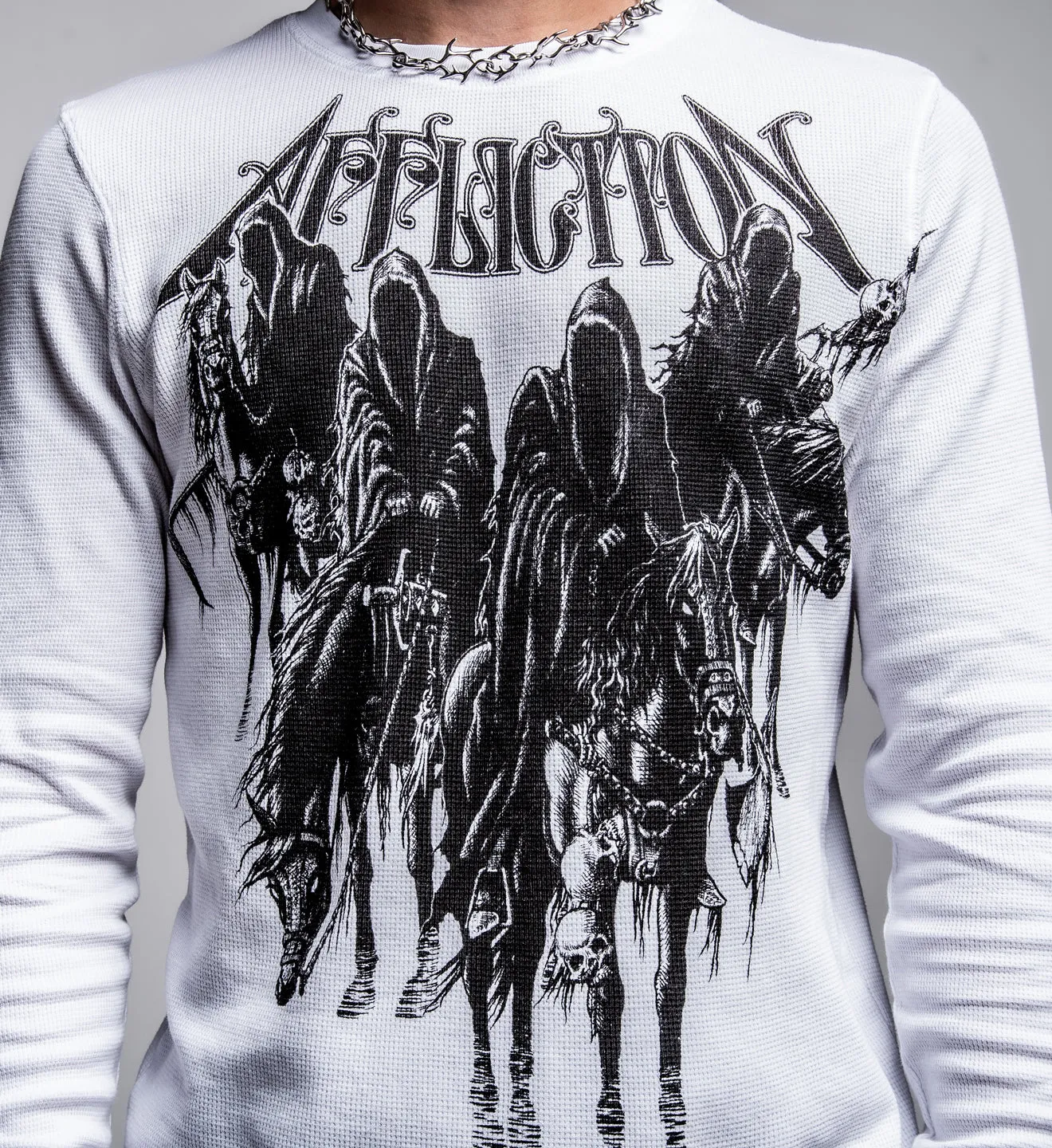 Black Night LS Thermal sold by Affliction product image thumbnail 3