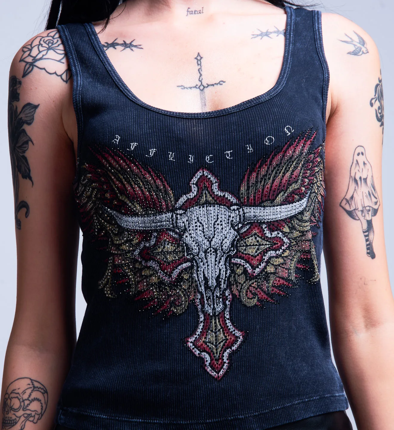 Long Horn Speed Tank sold by Affliction product image thumbnail 3