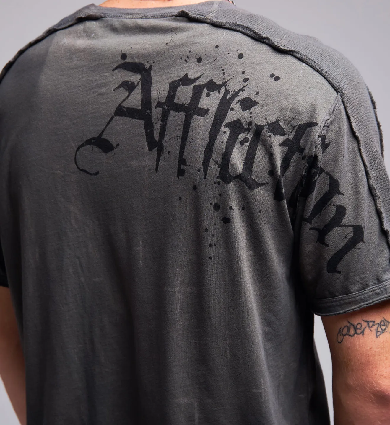 Cross Slit Neck Tee sold by Affliction product image thumbnail 4
