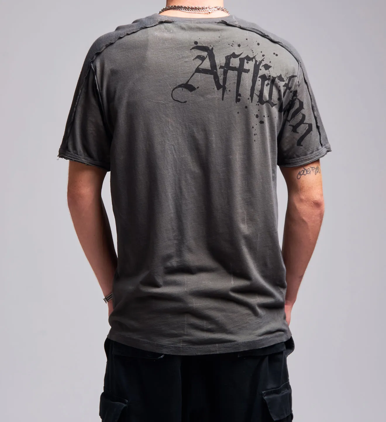 Cross Slit Neck Tee sold by Affliction product image thumbnail 2