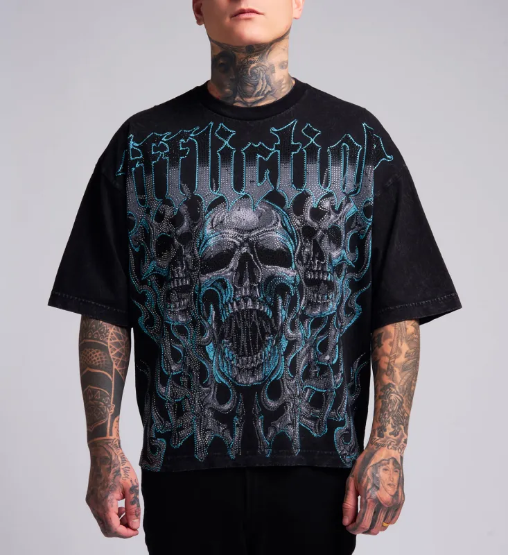 Burnt Scorn Boxy Tee made by Affliction