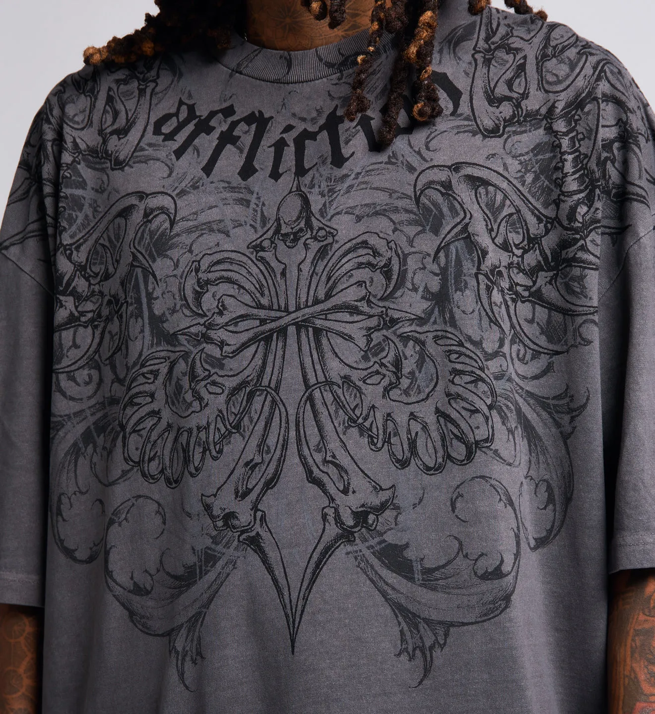 Skeleton Boxy Tee sold by Affliction product image thumbnail 3