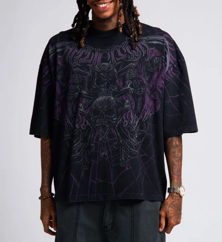 Darkness Falls Boxy Tee made by Affliction
