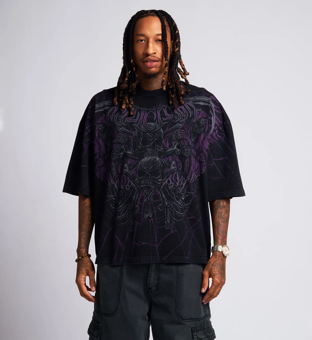 Darkness Falls Boxy Tee sold by Affliction product image thumbnail 5