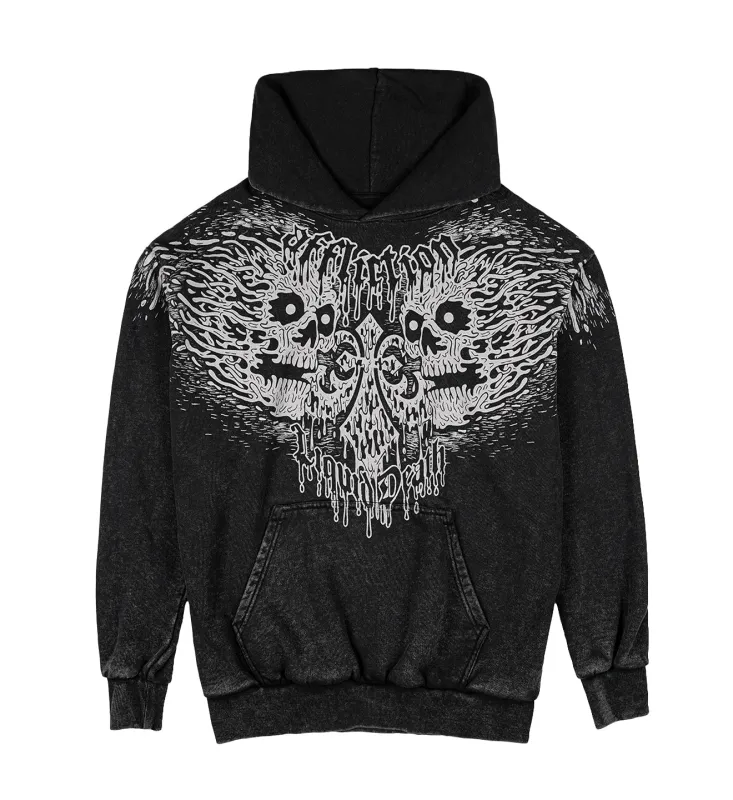 Liquid Death Skulls Hood made by Affliction