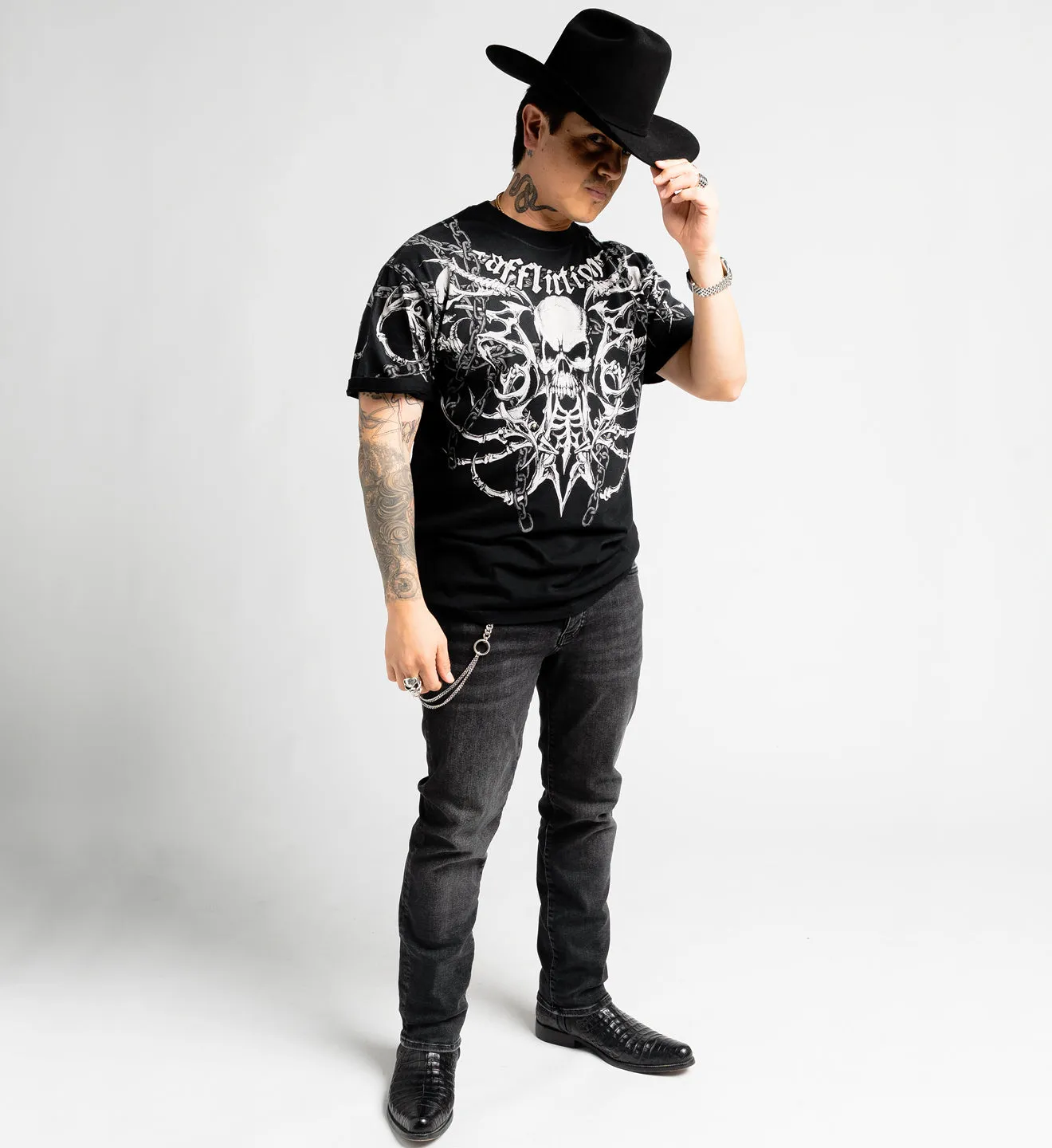 Regulo Caro Bones Tee sold by Affliction product image thumbnail 2