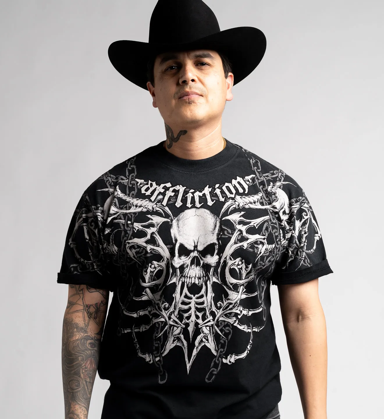 Regulo Caro Bones Tee sold by Affliction product image thumbnail 4