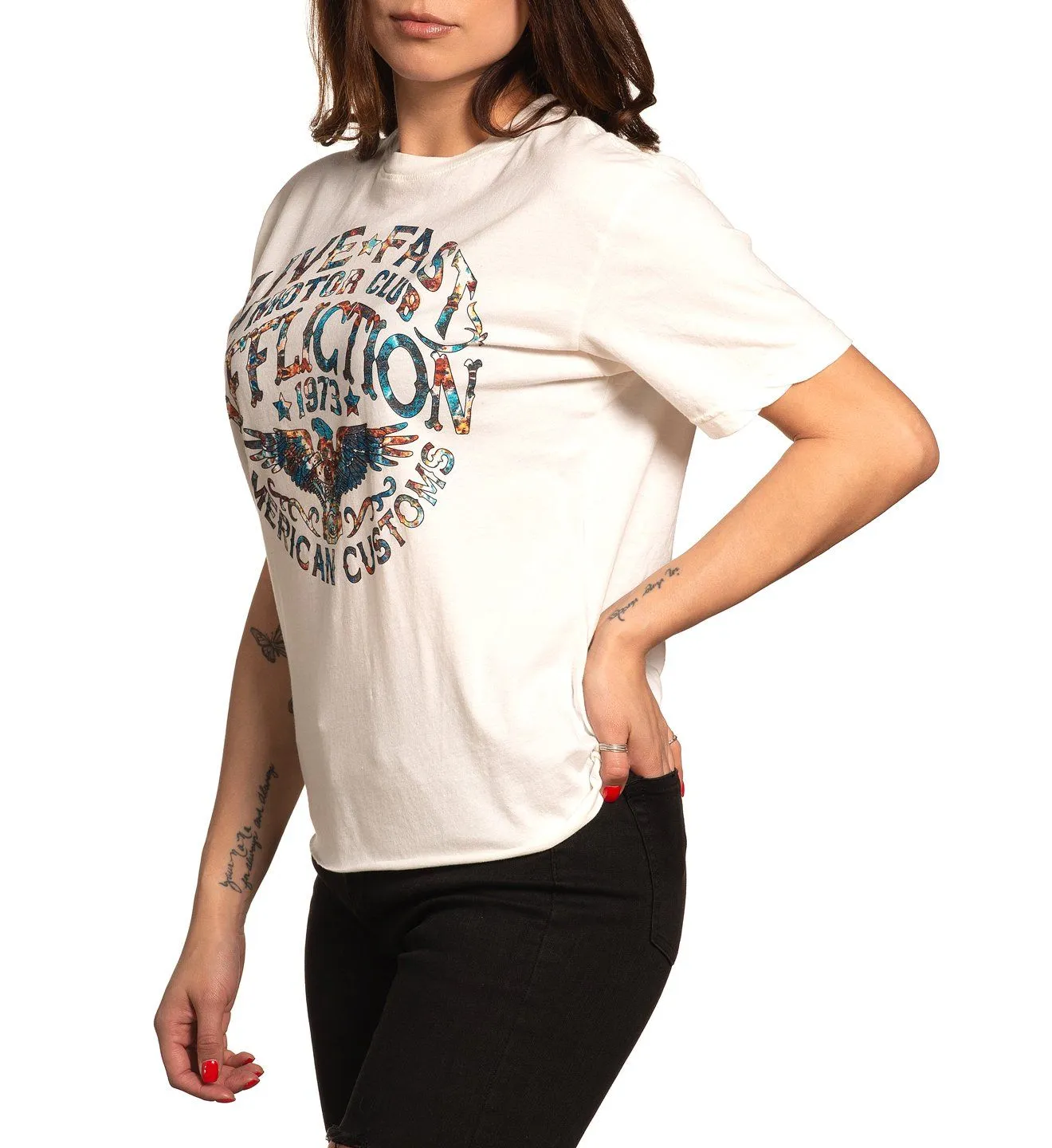 AC Rusted Badge Tee sold by Affliction product image thumbnail 4