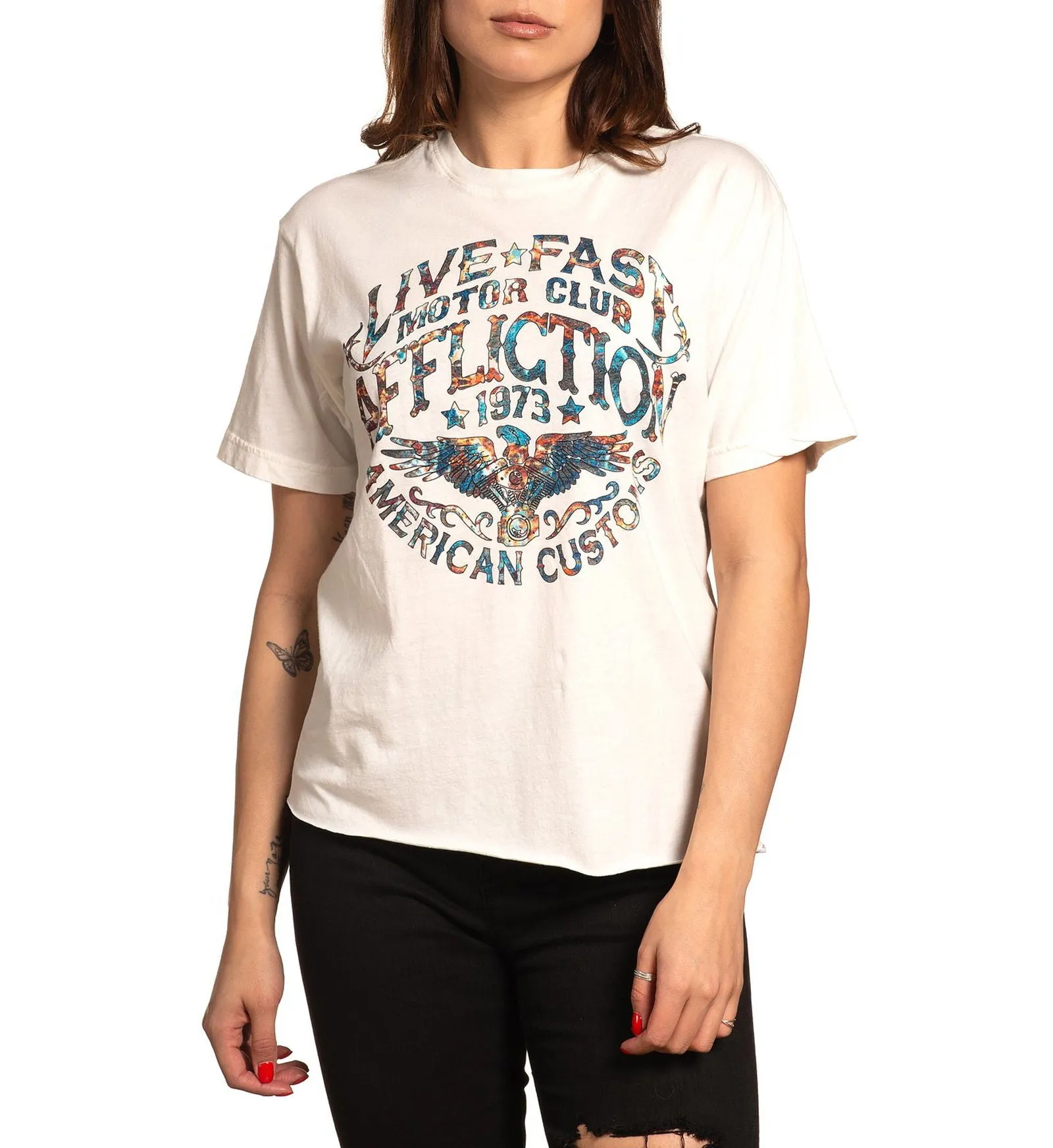 AC Rusted Badge Tee sold by Affliction