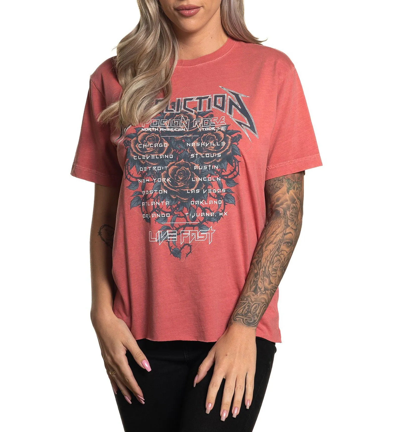 Poison Rose Tee sold by Affliction