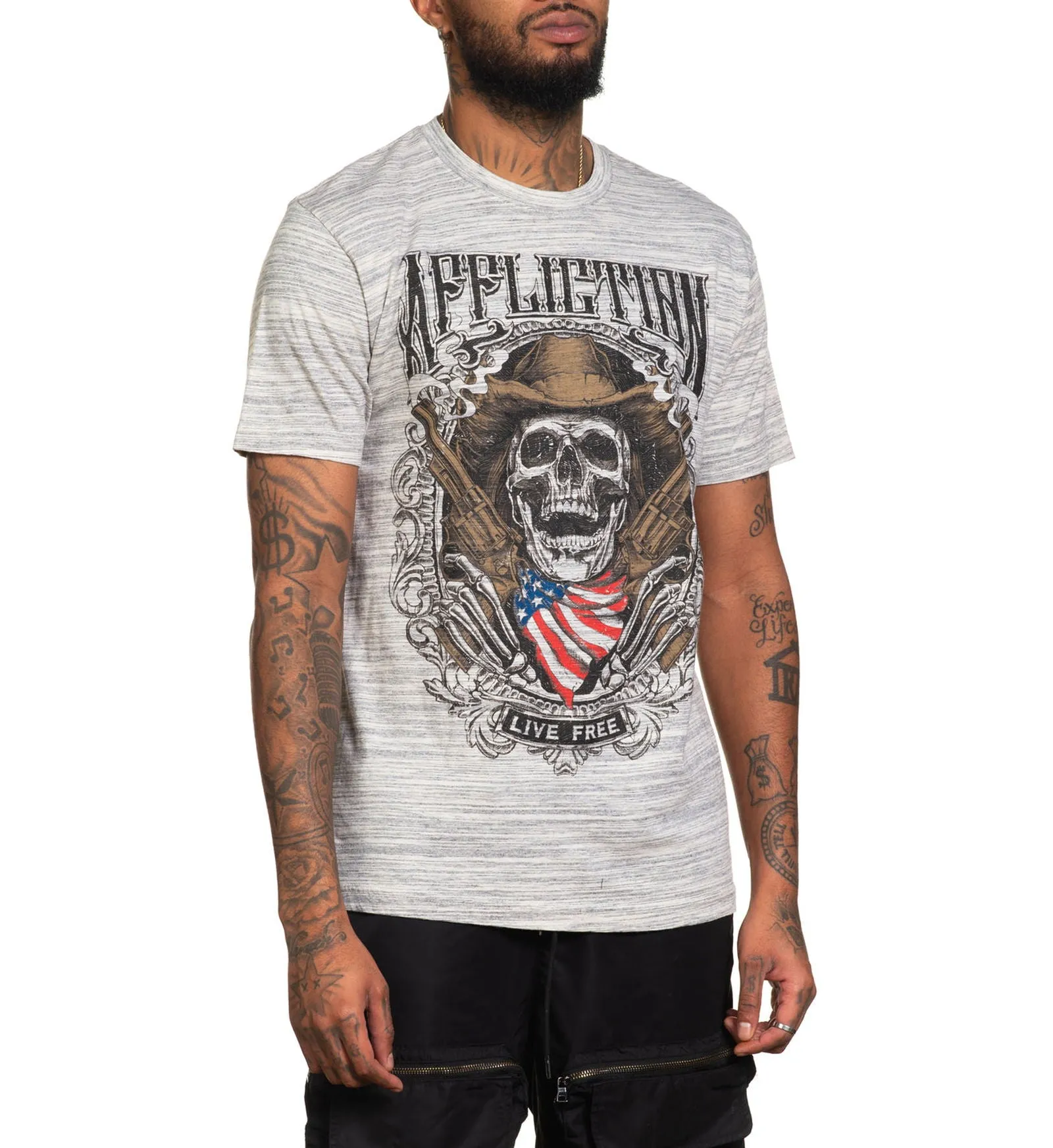 Smoking Barrels Tee sold by Affliction product image thumbnail 3