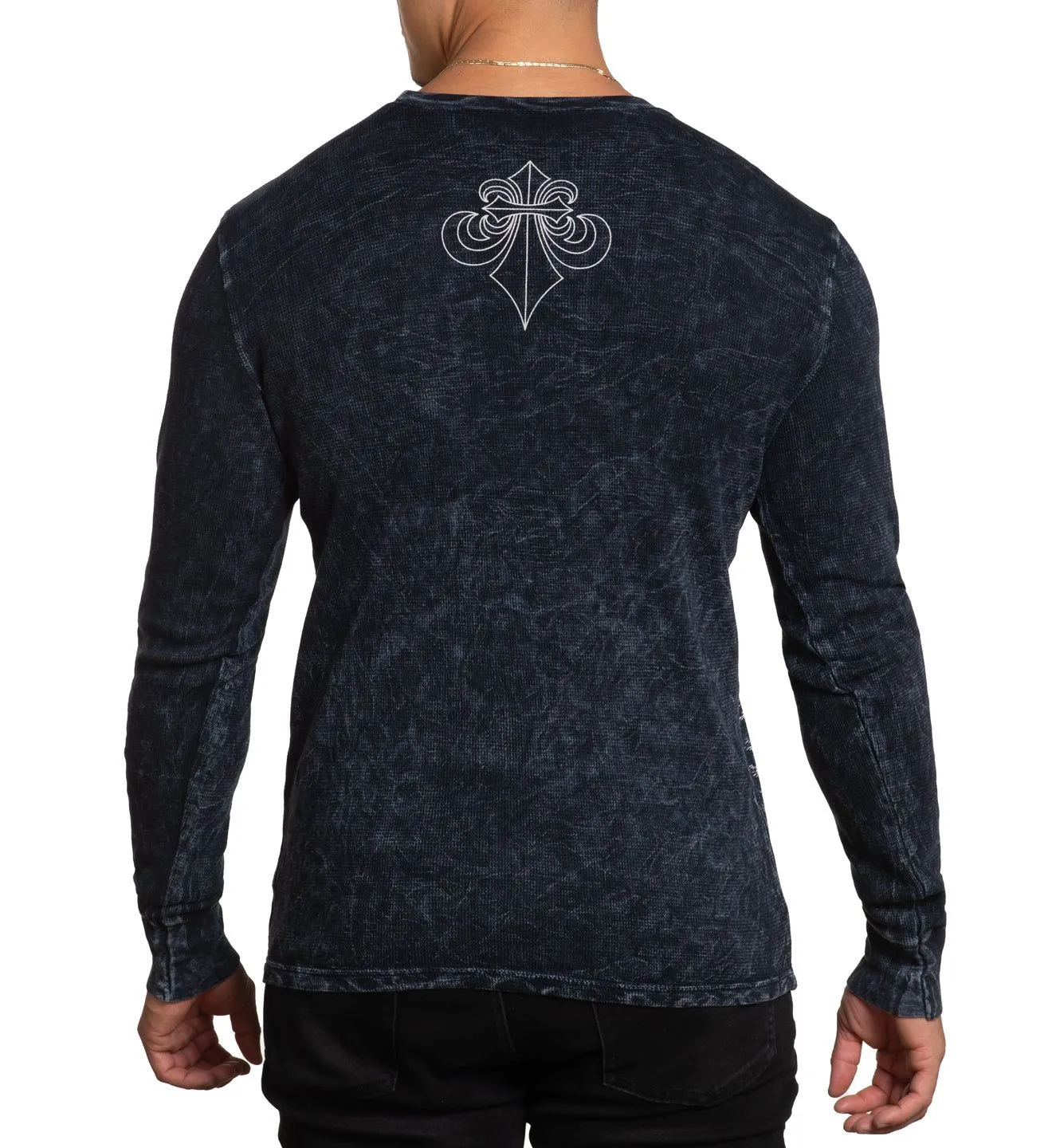 Black Night LS Thermal sold by Affliction product image thumbnail 2
