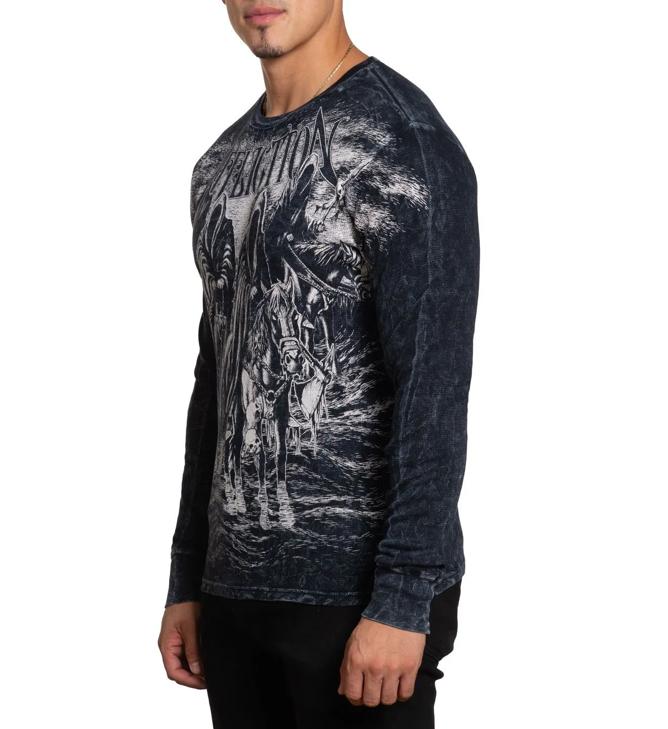 Black Night LS Thermal sold by Affliction product image thumbnail 4