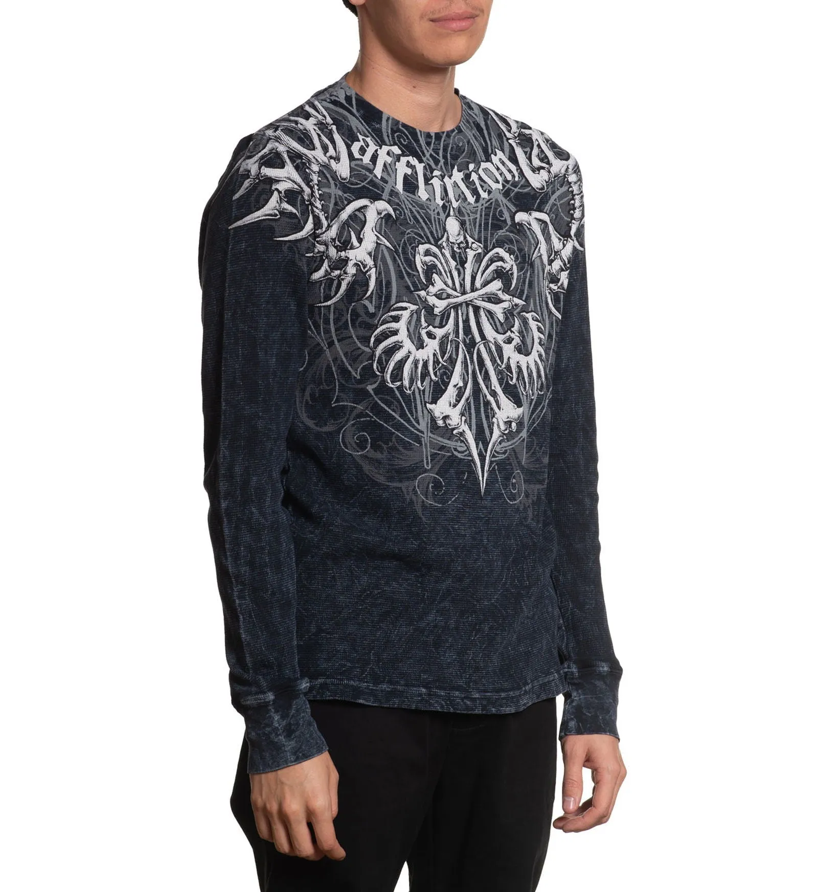 Skeleton LS Thermal sold by Affliction product image thumbnail 3