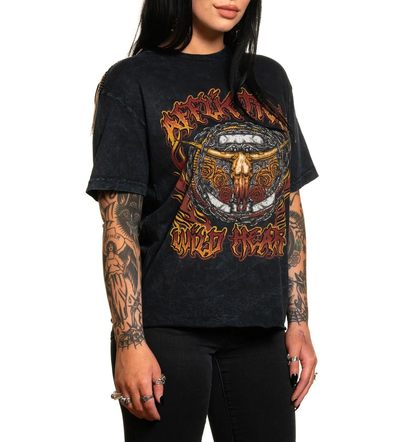 Wild Hearts Flame Tee sold by Affliction product image thumbnail 4