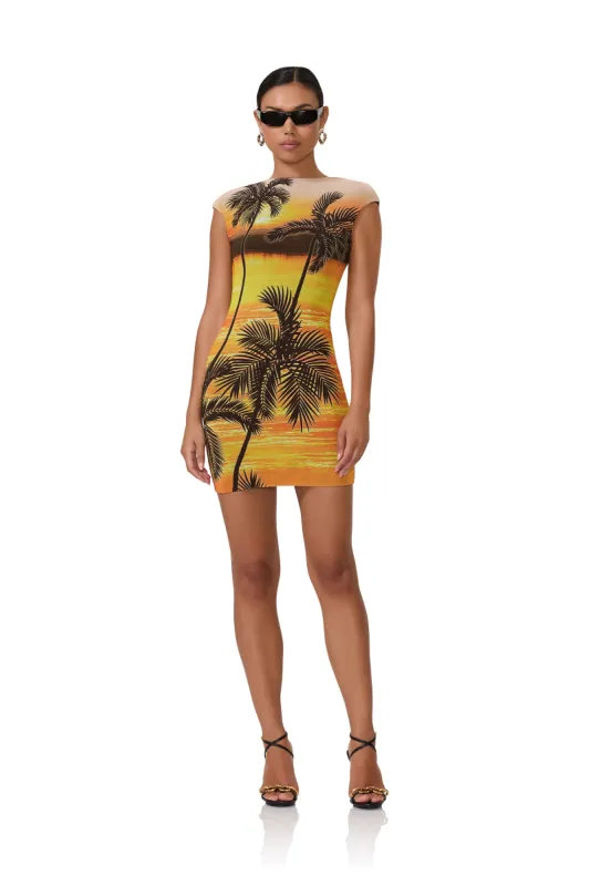 Mabel Mini Dress - Sunrise Palms sold by AFRM
