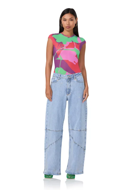 Nina Top - Graphic Floral sold by AFRM