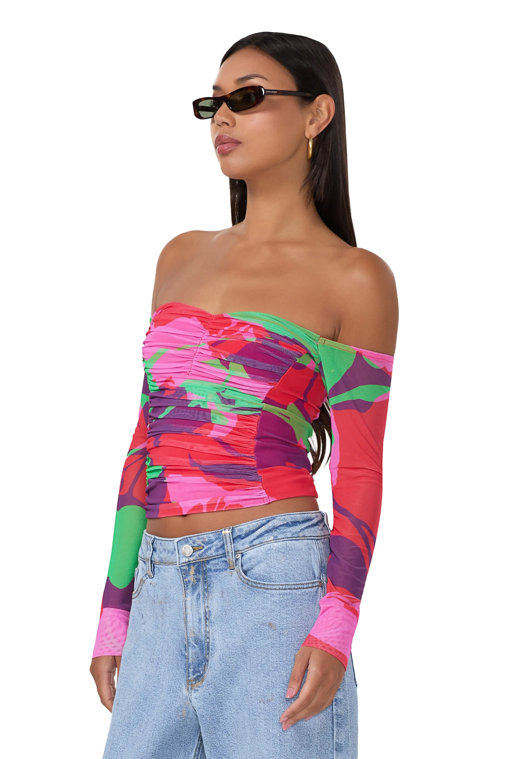 Odilla Top - Graphic Floral sold by AFRM product image thumbnail 2