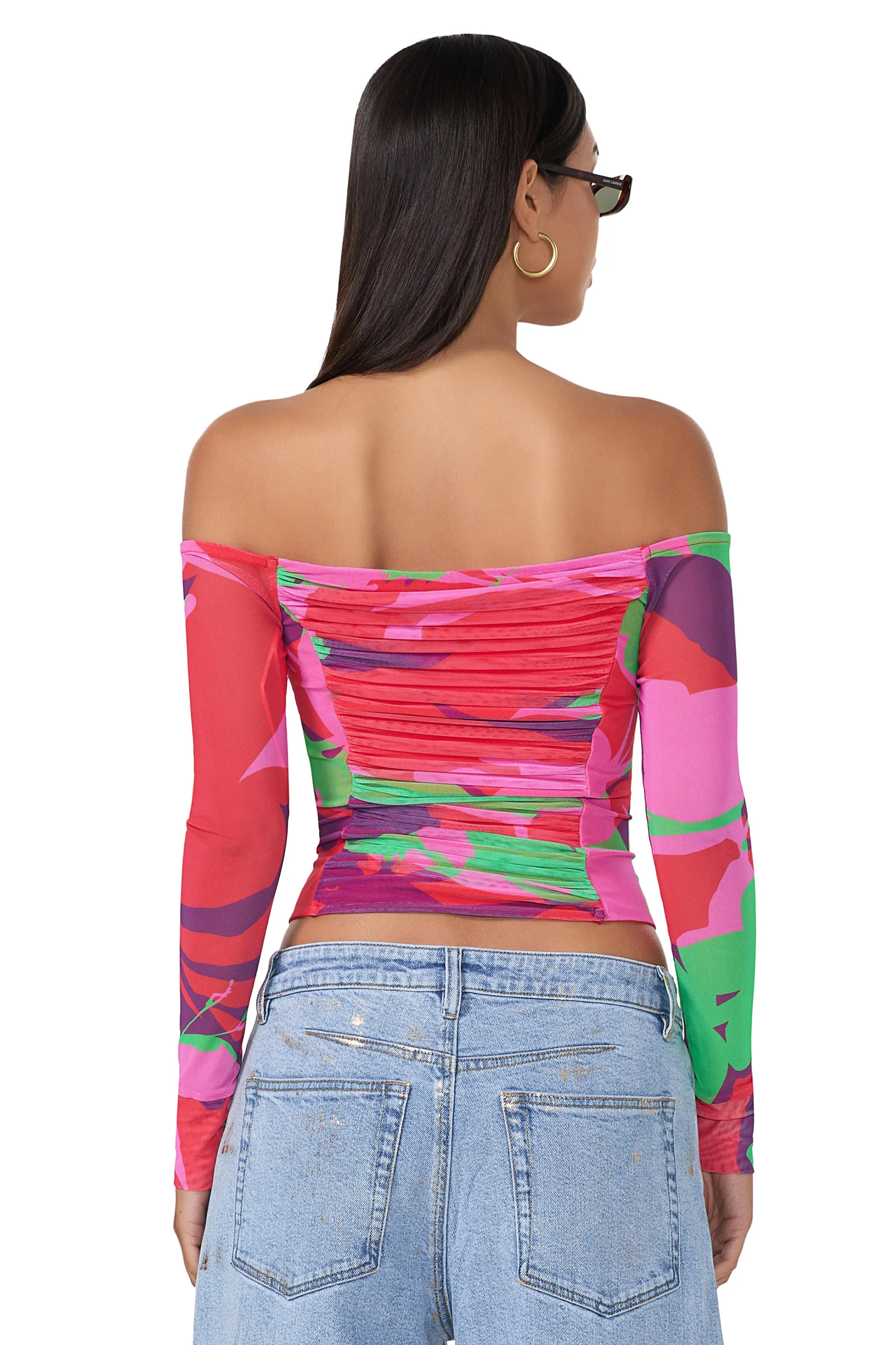 Odilla Top - Graphic Floral sold by AFRM product image thumbnail 4