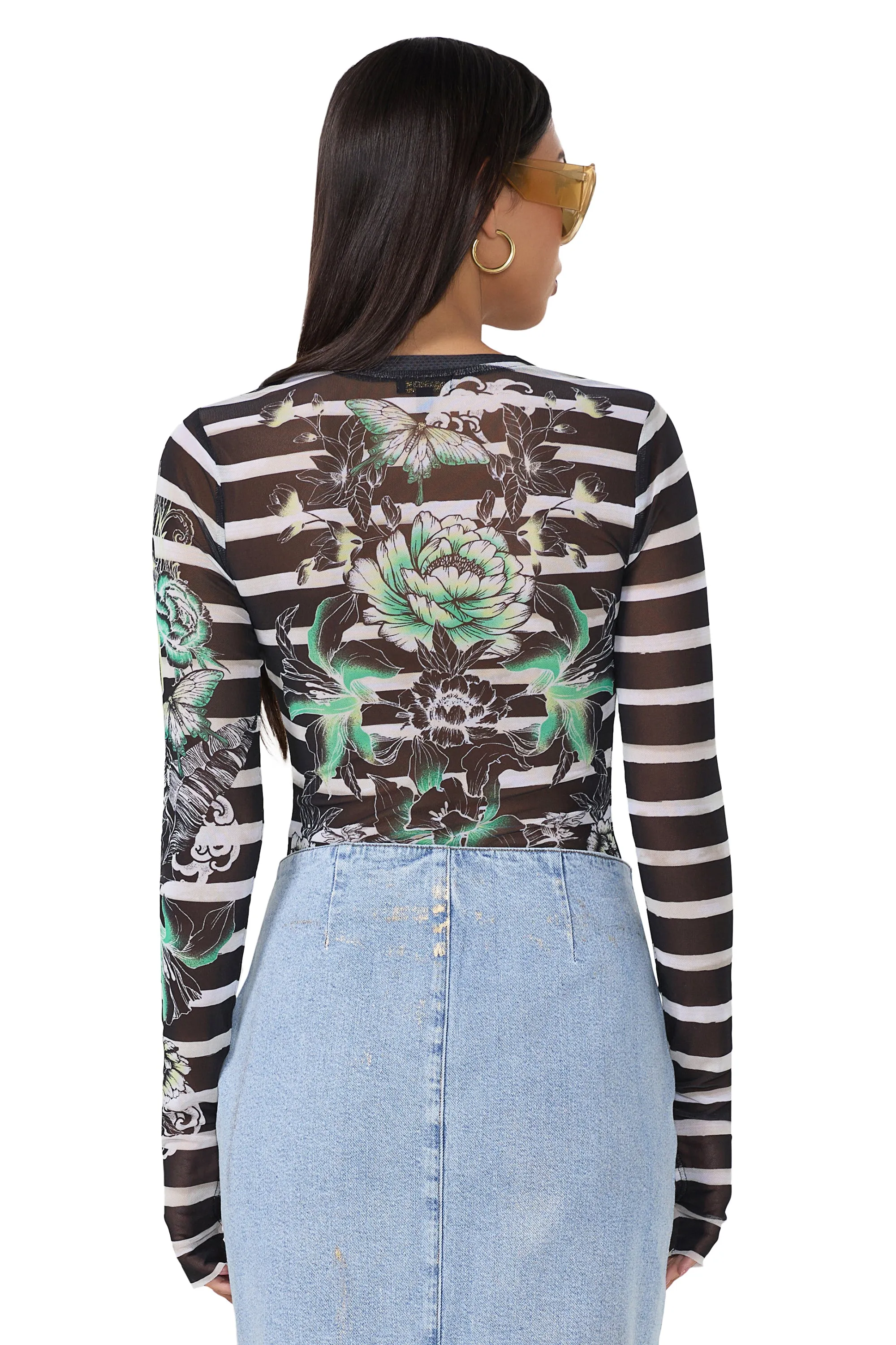 Kaylee Top - Tattoo Stripe sold by AFRM product image thumbnail 4