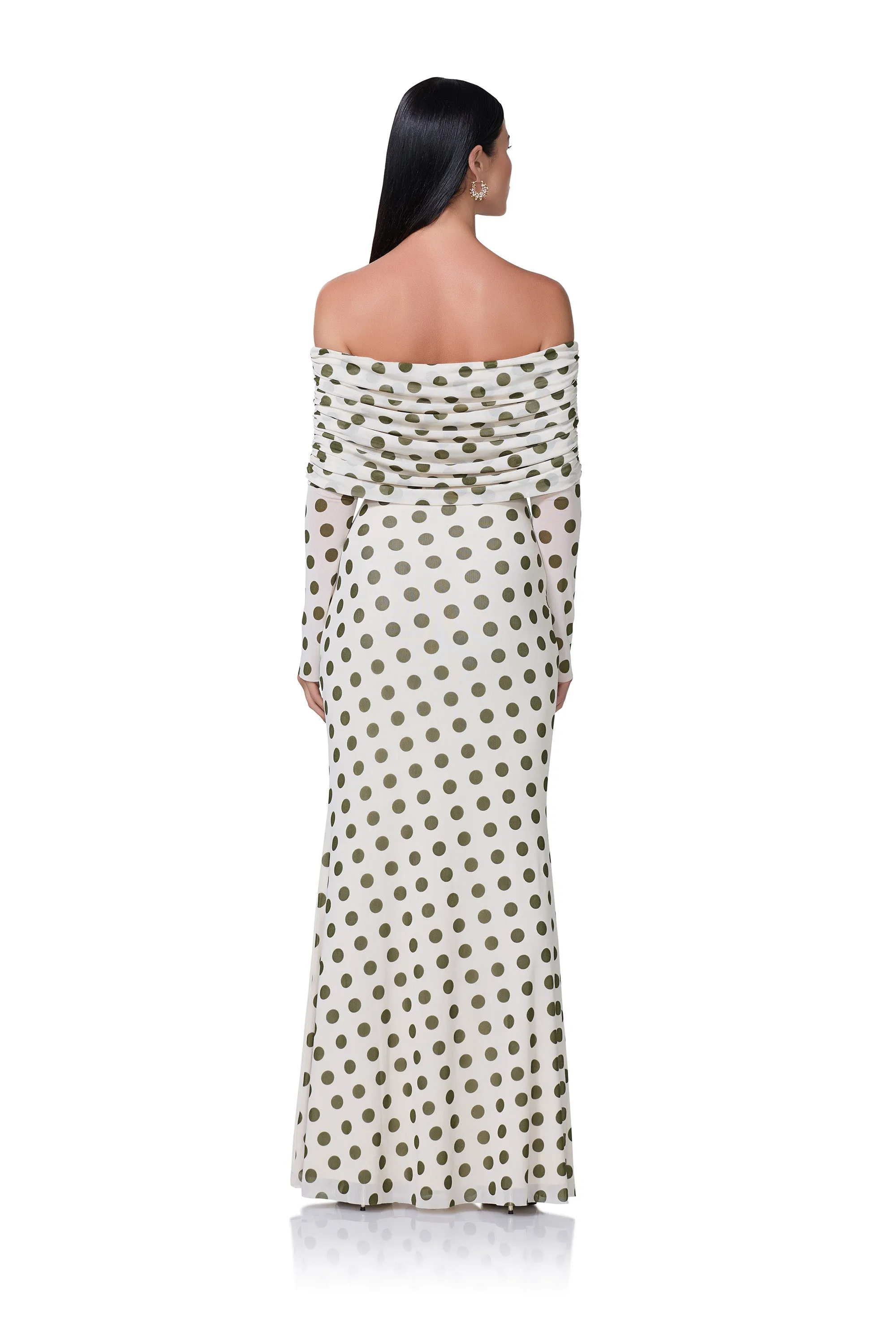 Thelma Maxi Dress - Birch Dot sold by AFRM product image thumbnail 4