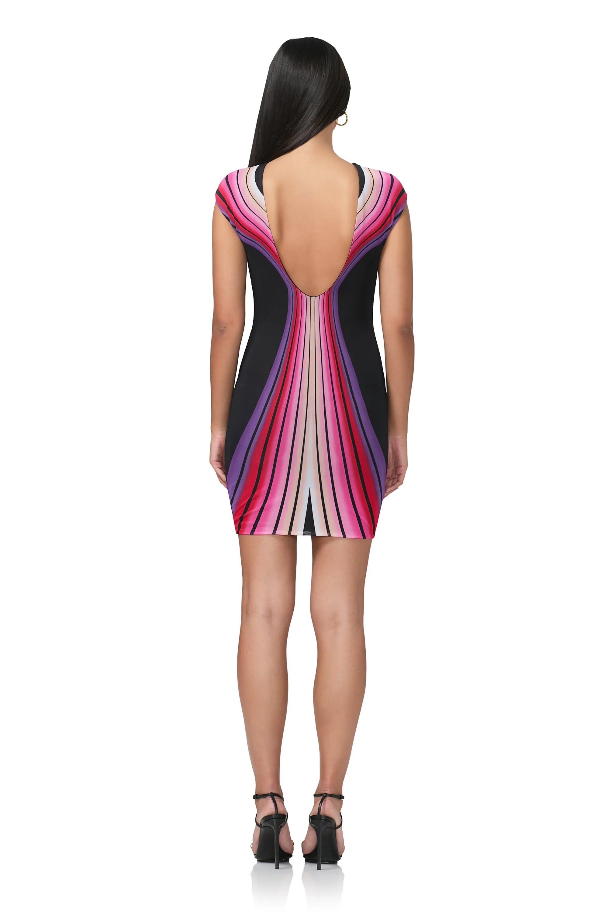 Mabel Mini Dress - Ombre Shadow sold by AFRM product image thumbnail 4