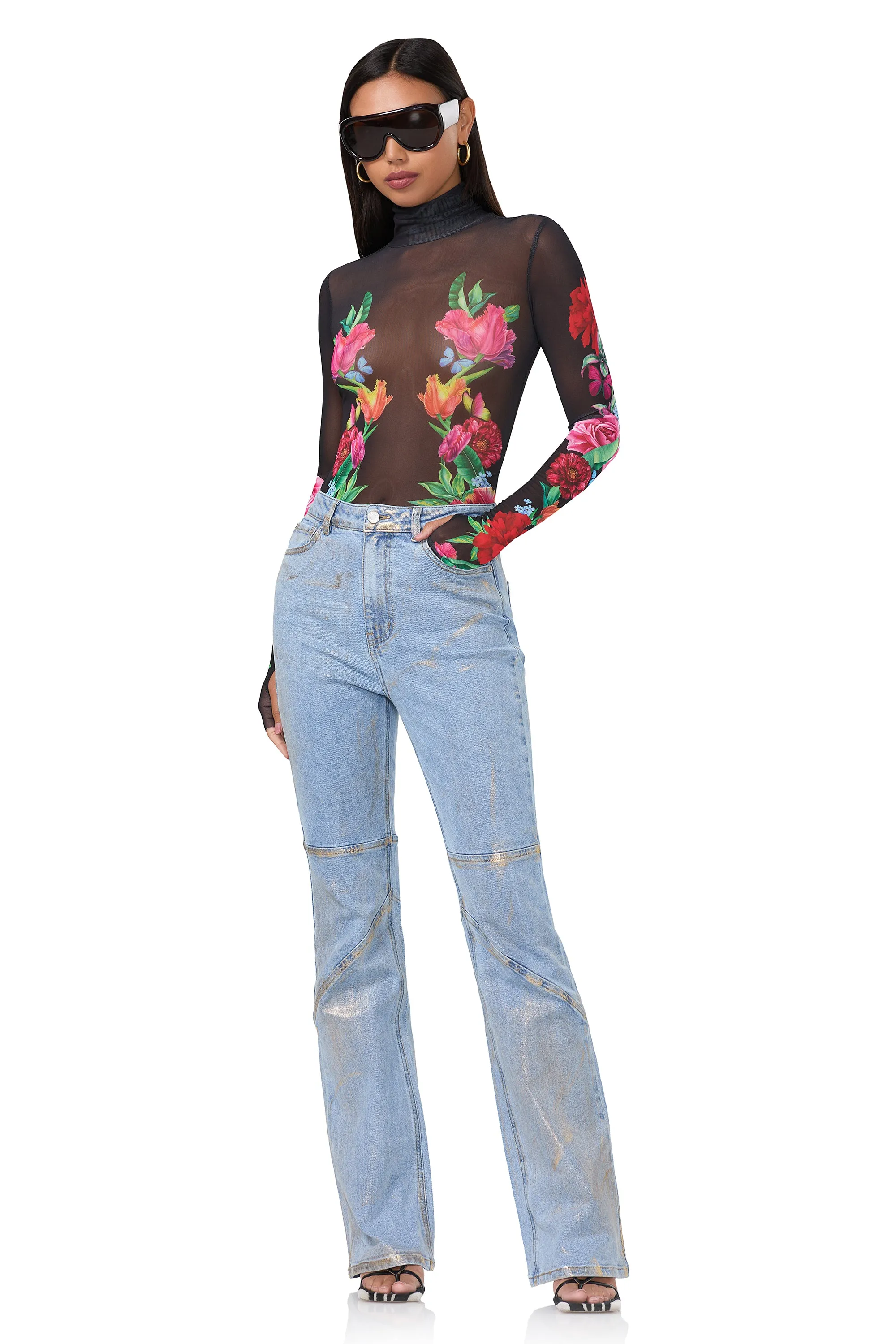 Zadie Top - Body Floral sold by AFRM