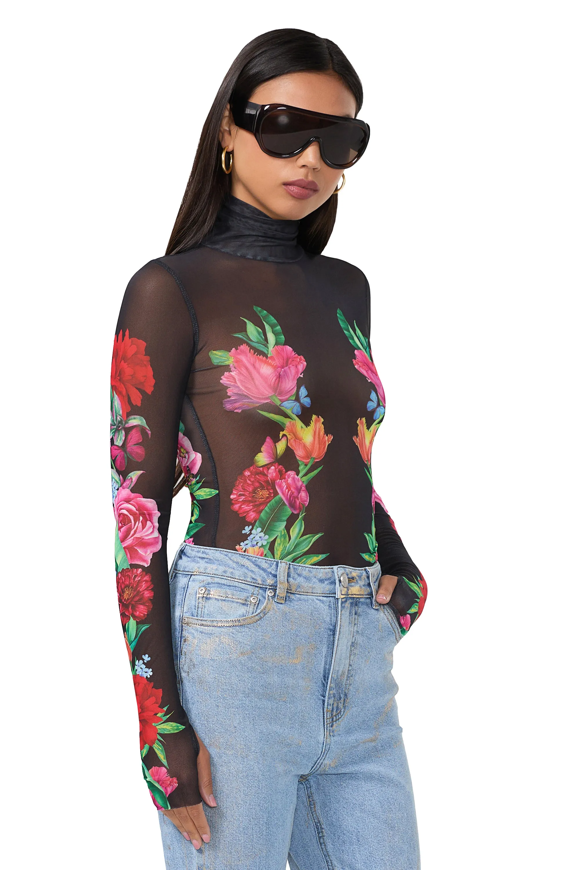 Zadie Top - Body Floral sold by AFRM product image thumbnail 3