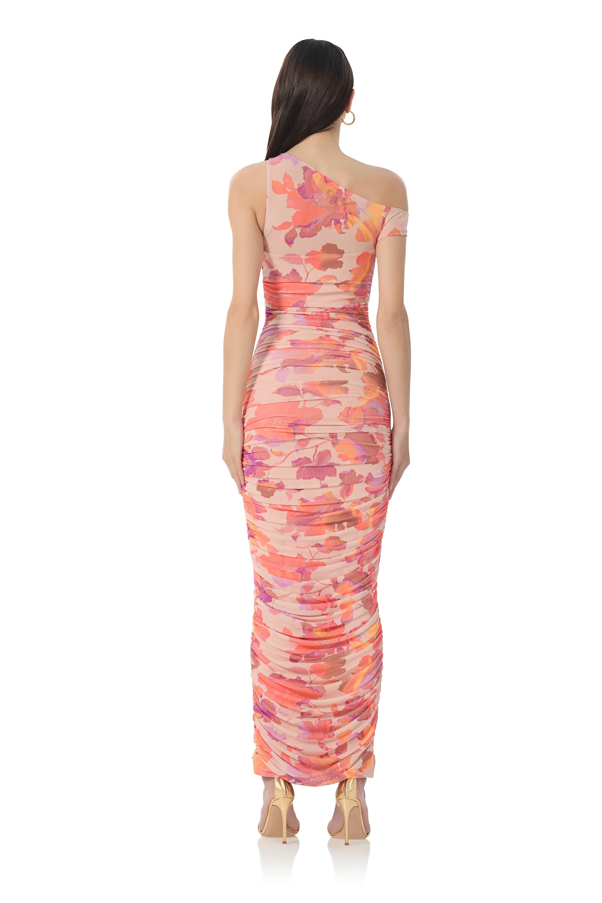Biona Dress - Nude Marble Floral sold by AFRM product image thumbnail 4