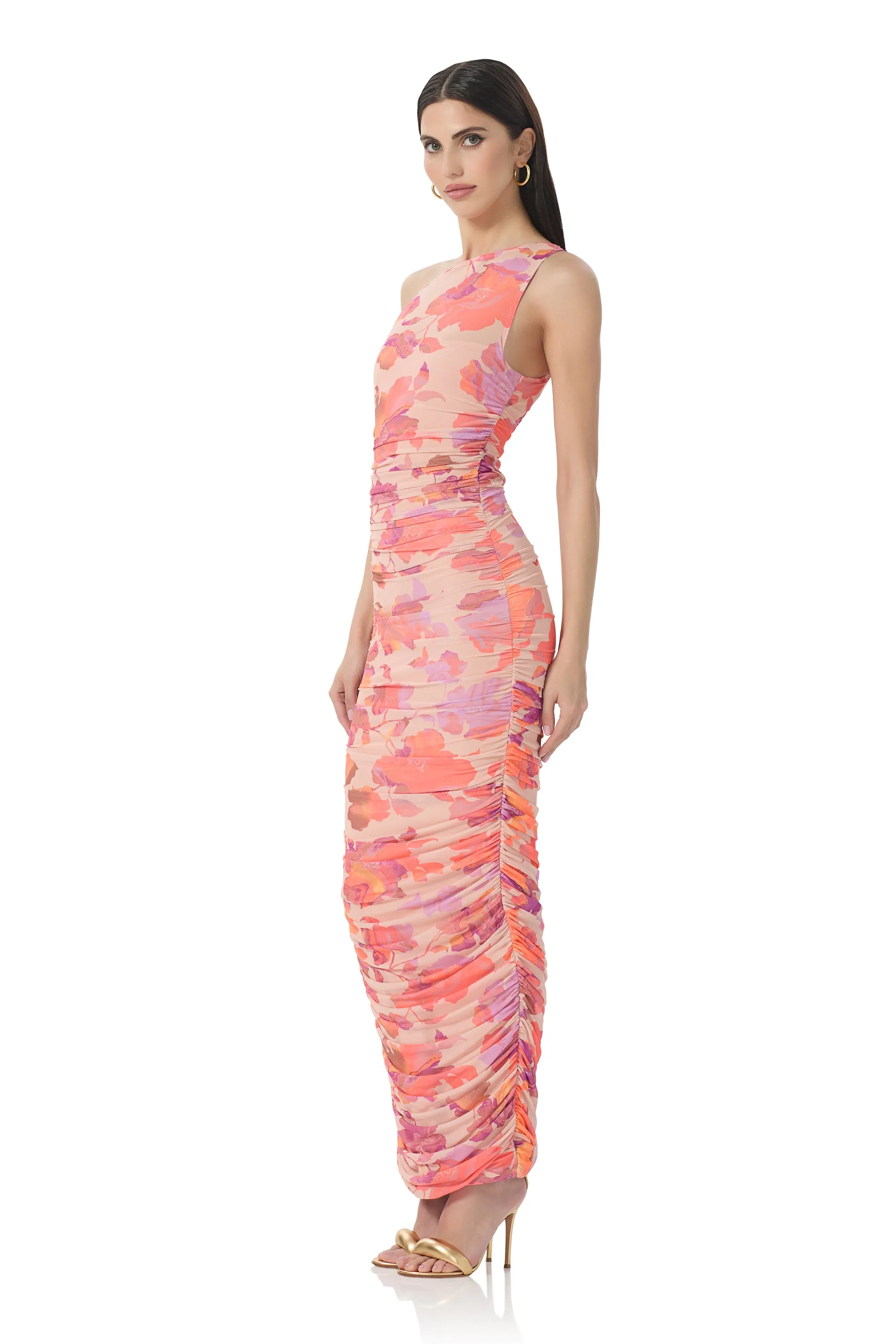 Biona Dress - Nude Marble Floral sold by AFRM product image thumbnail 3