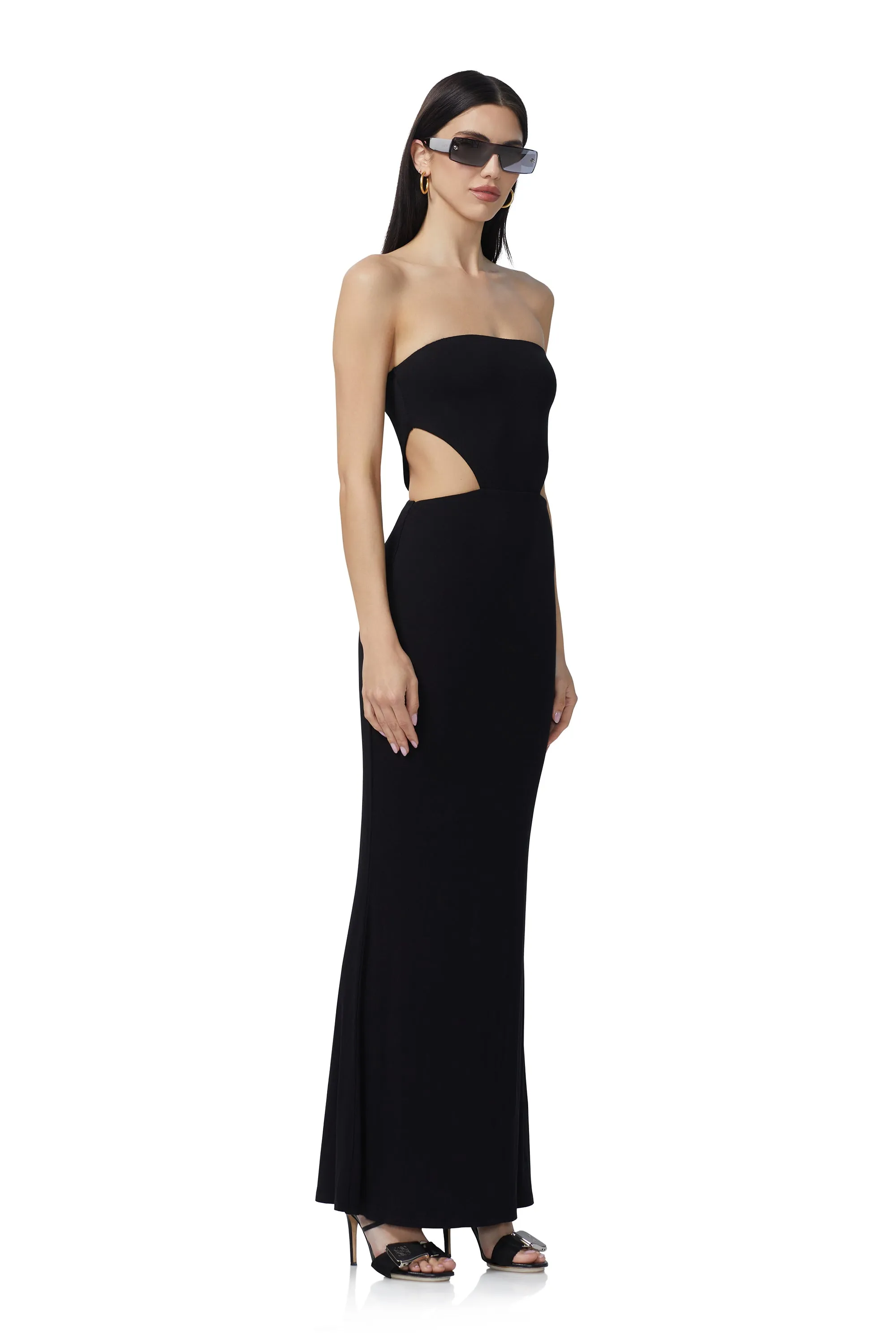 Livia Maxi Dress - Noir sold by AFRM product image thumbnail 3