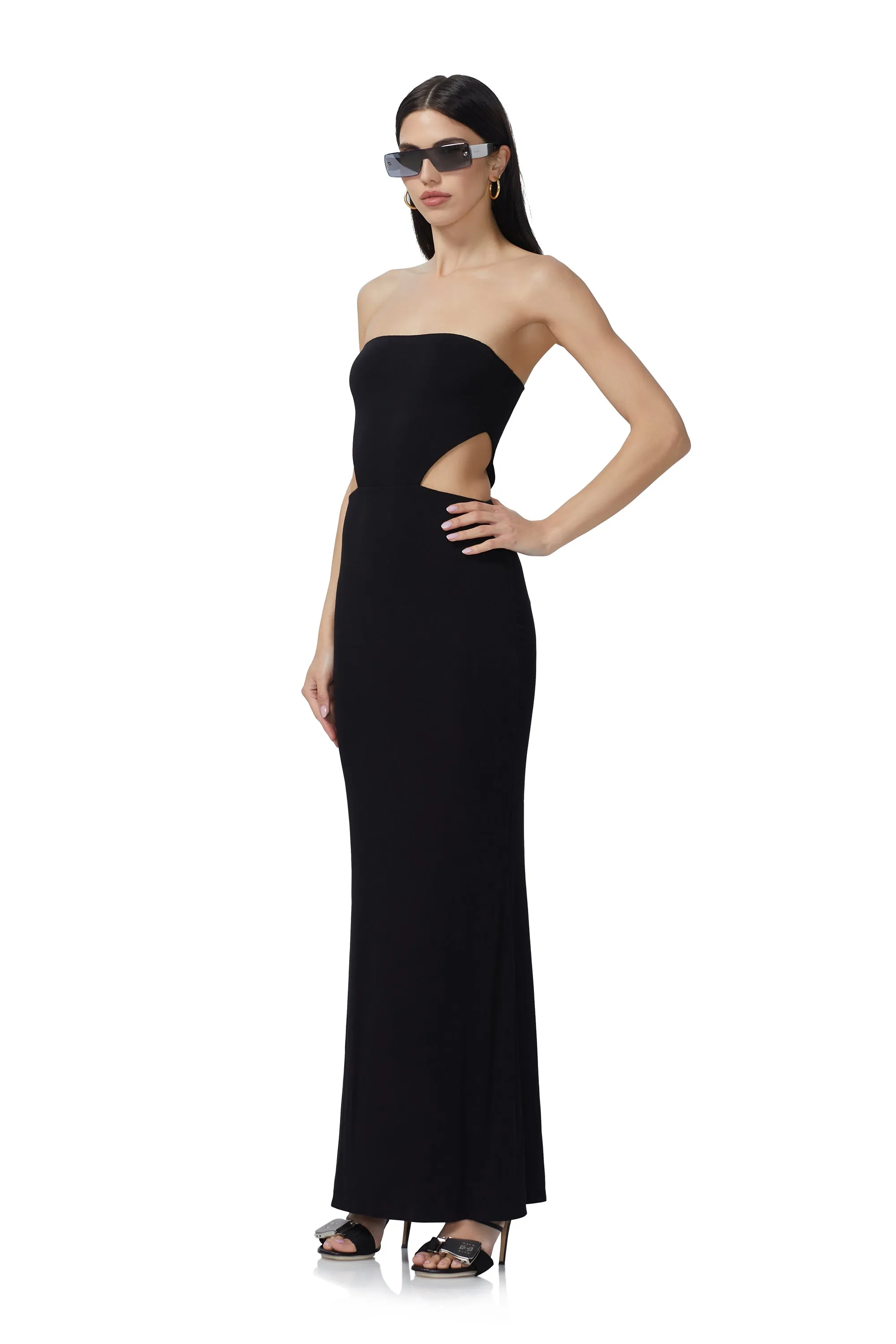 Livia Maxi Dress - Noir sold by AFRM product image thumbnail 2