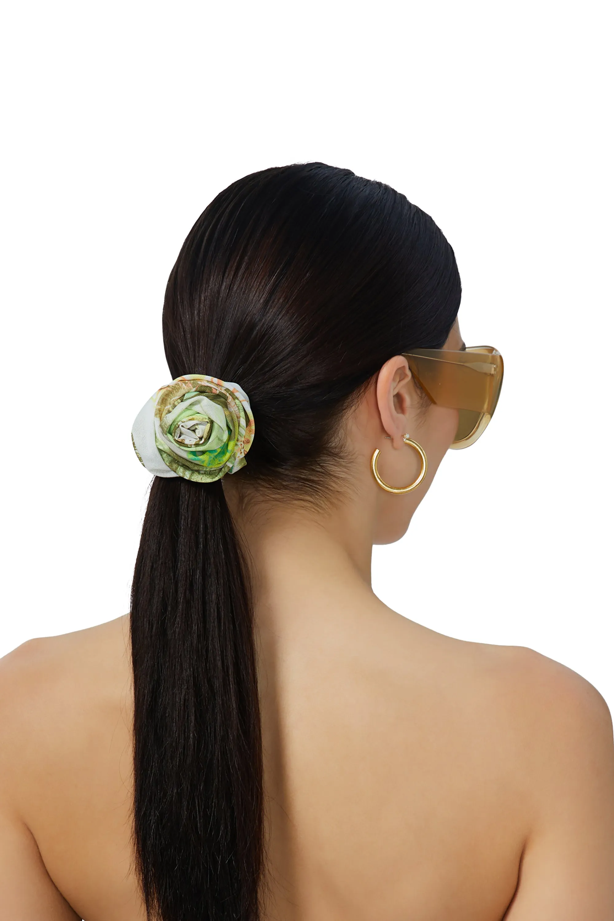 Rosette Scrunchie - Citrus Post Card sold by AFRM