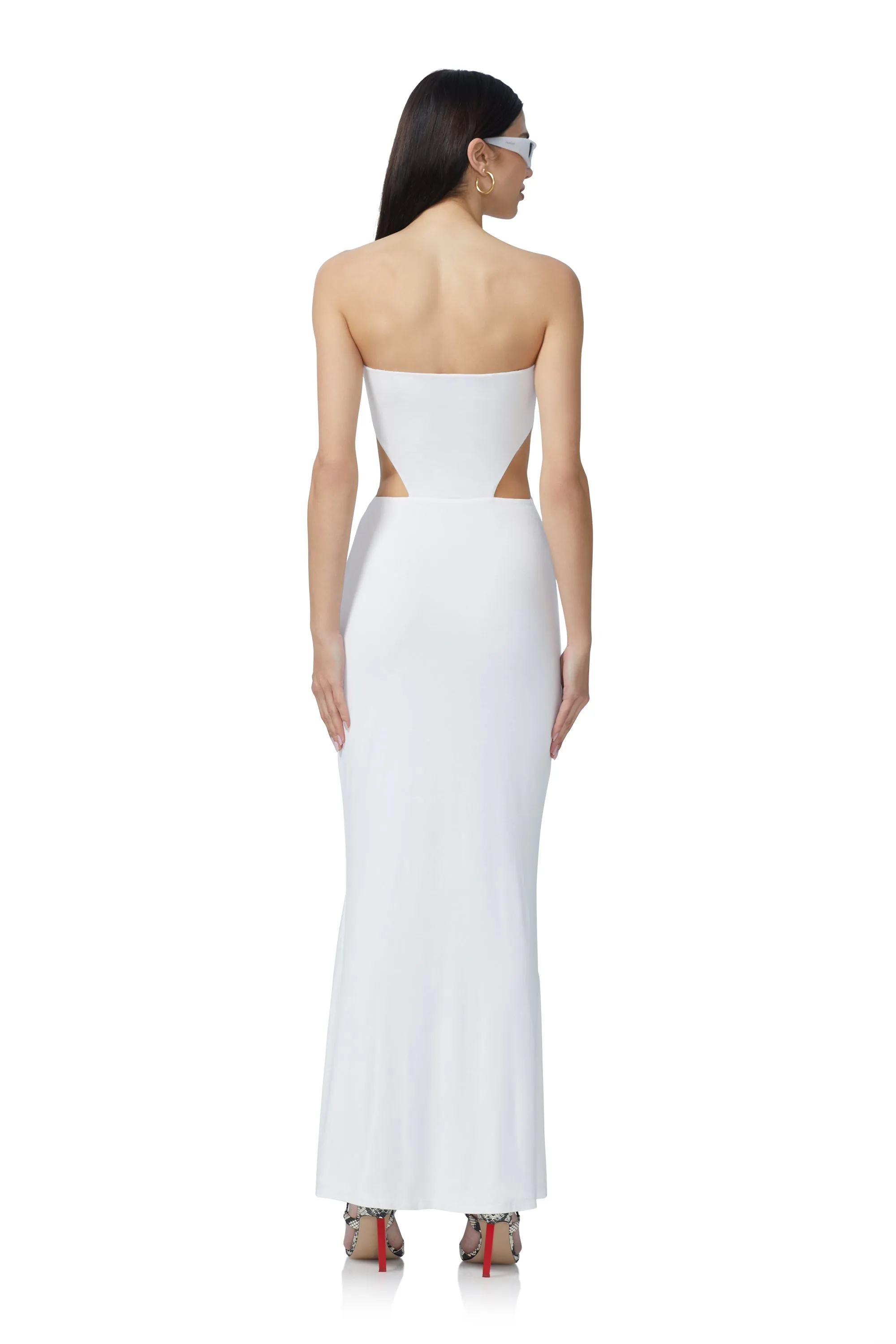 Livia Maxi Dress - Bright White sold by AFRM product image thumbnail 4