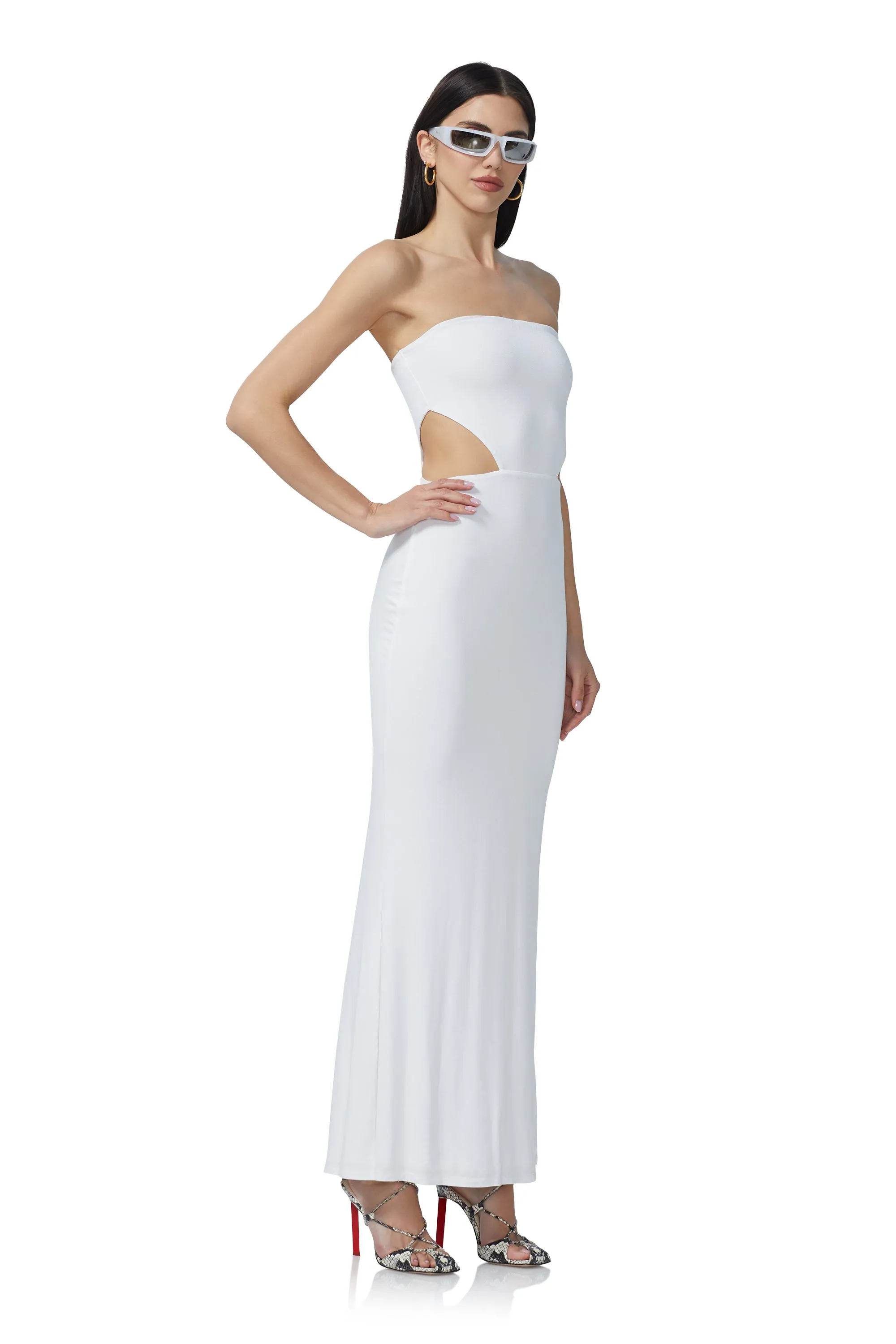 Livia Maxi Dress - Bright White sold by AFRM product image thumbnail 2