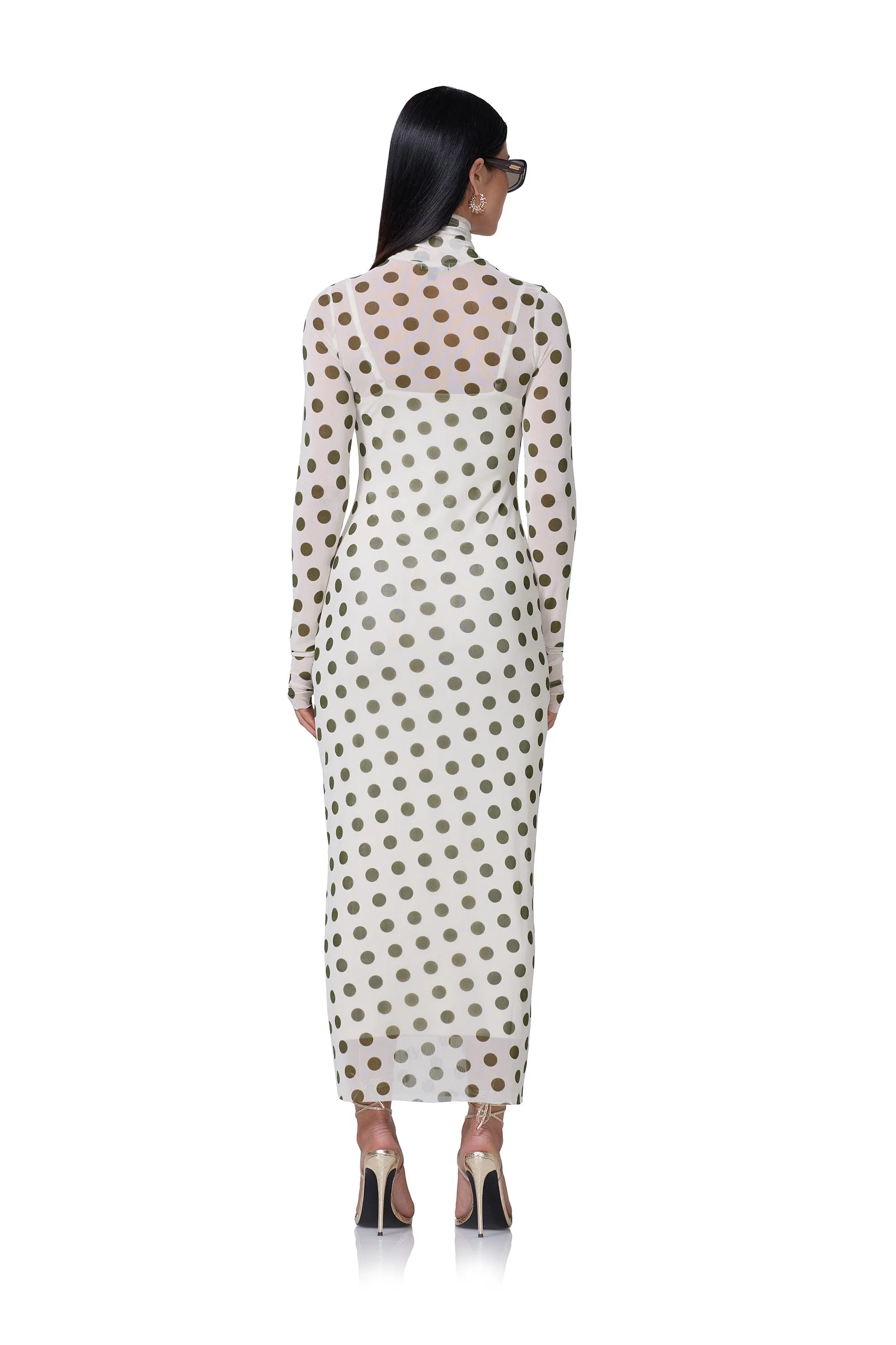 Shailene Dress - Birch Dot sold by AFRM product image thumbnail 4