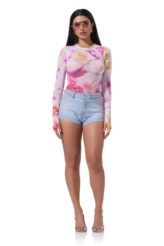 Kaylee Top - Floral Portrait sold by AFRM