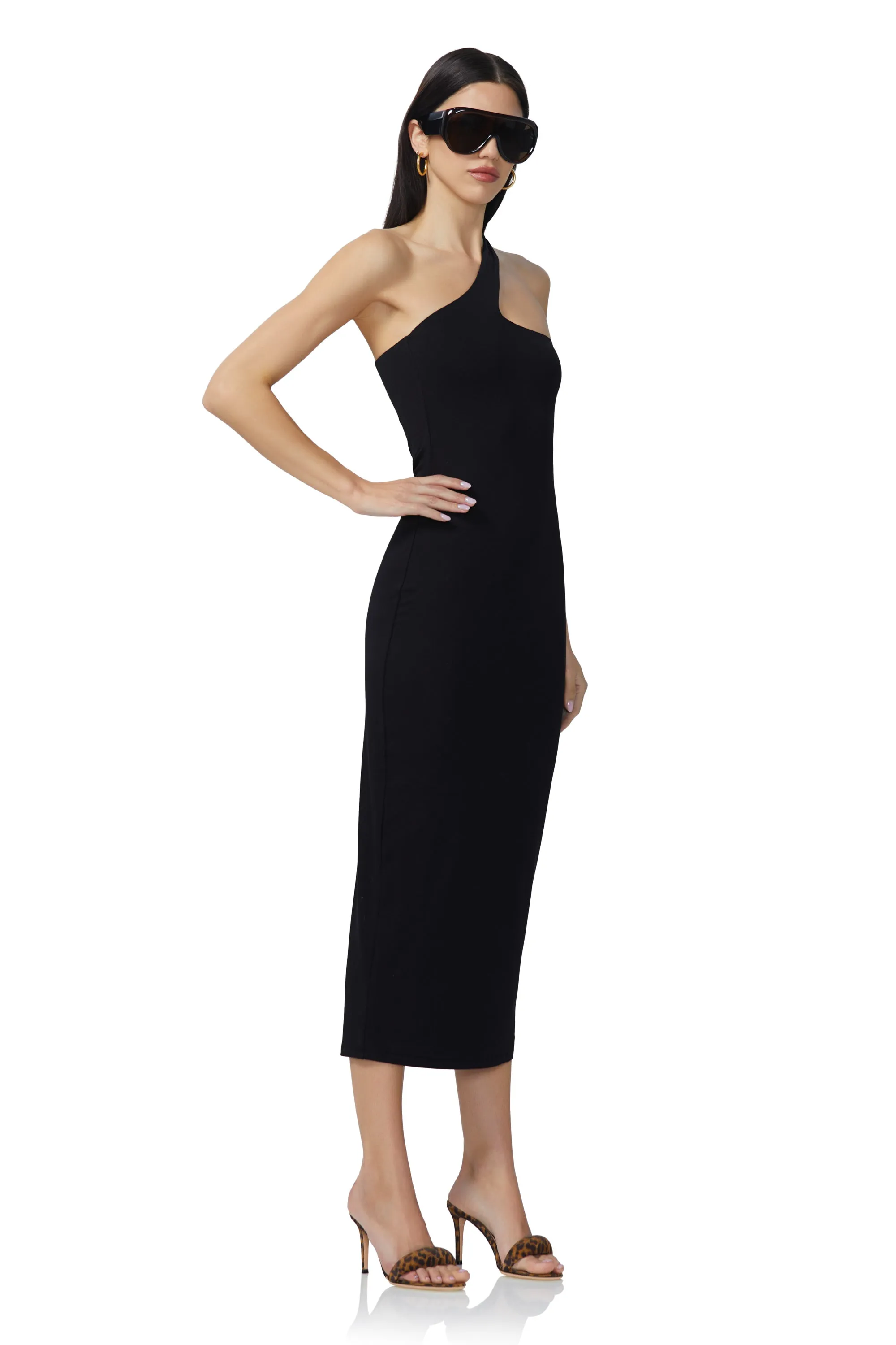 Sloane Midi Dress - Noir sold by AFRM product image thumbnail 2