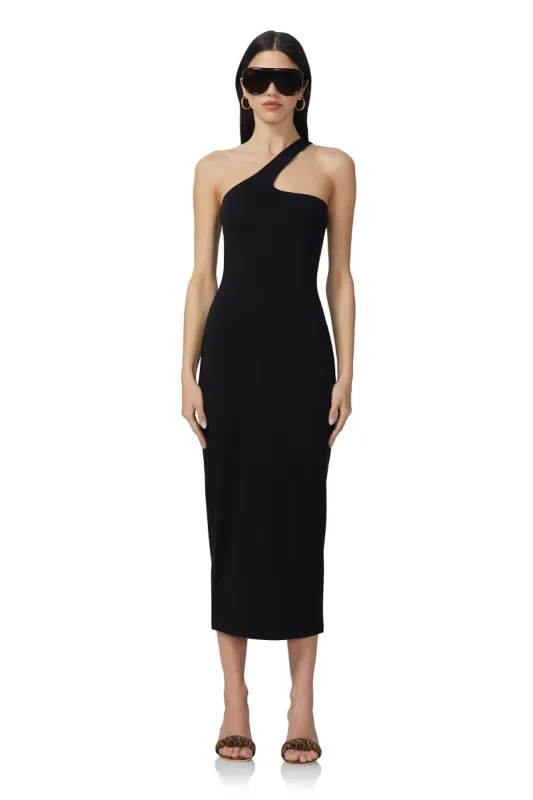 Sloane Midi Dress - Noir sold by AFRM